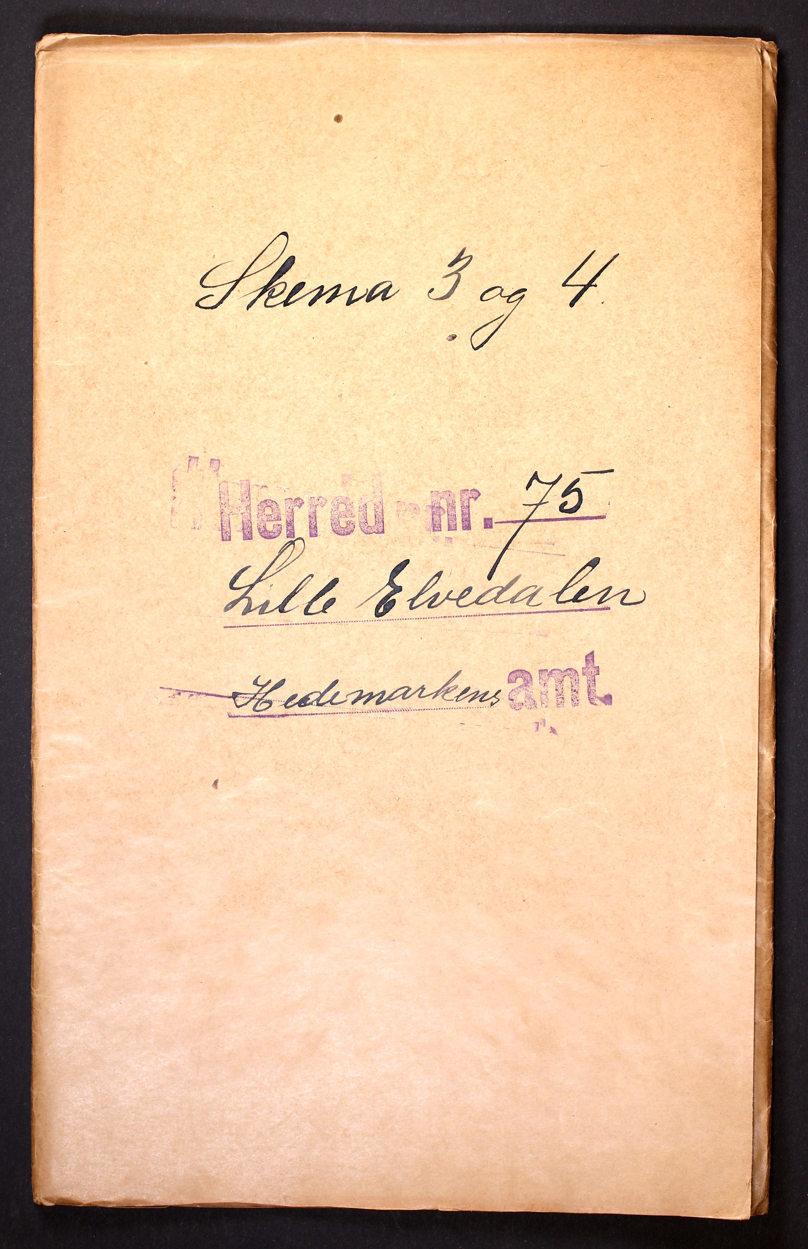 RA, Folketelling 1910 for 0438 Lille Elvedalen herred, 1910, s. 1