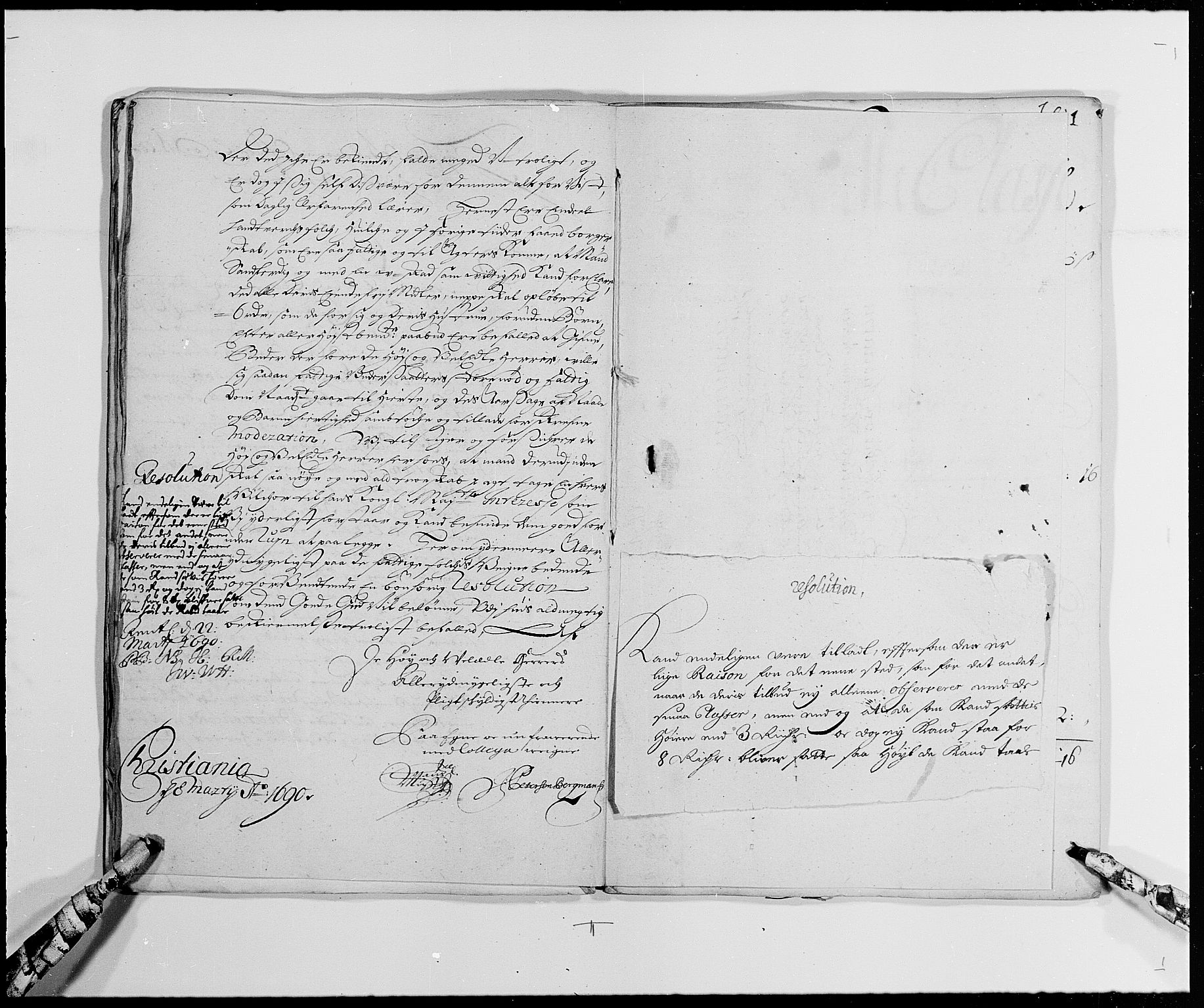 Rentekammeret inntil 1814, Reviderte regnskaper, Byregnskaper, RA/EA-4066/R/Re/L0060: [E5] Kontribusjonsregnskap (med Bragernes), 1685-1693, s. 296