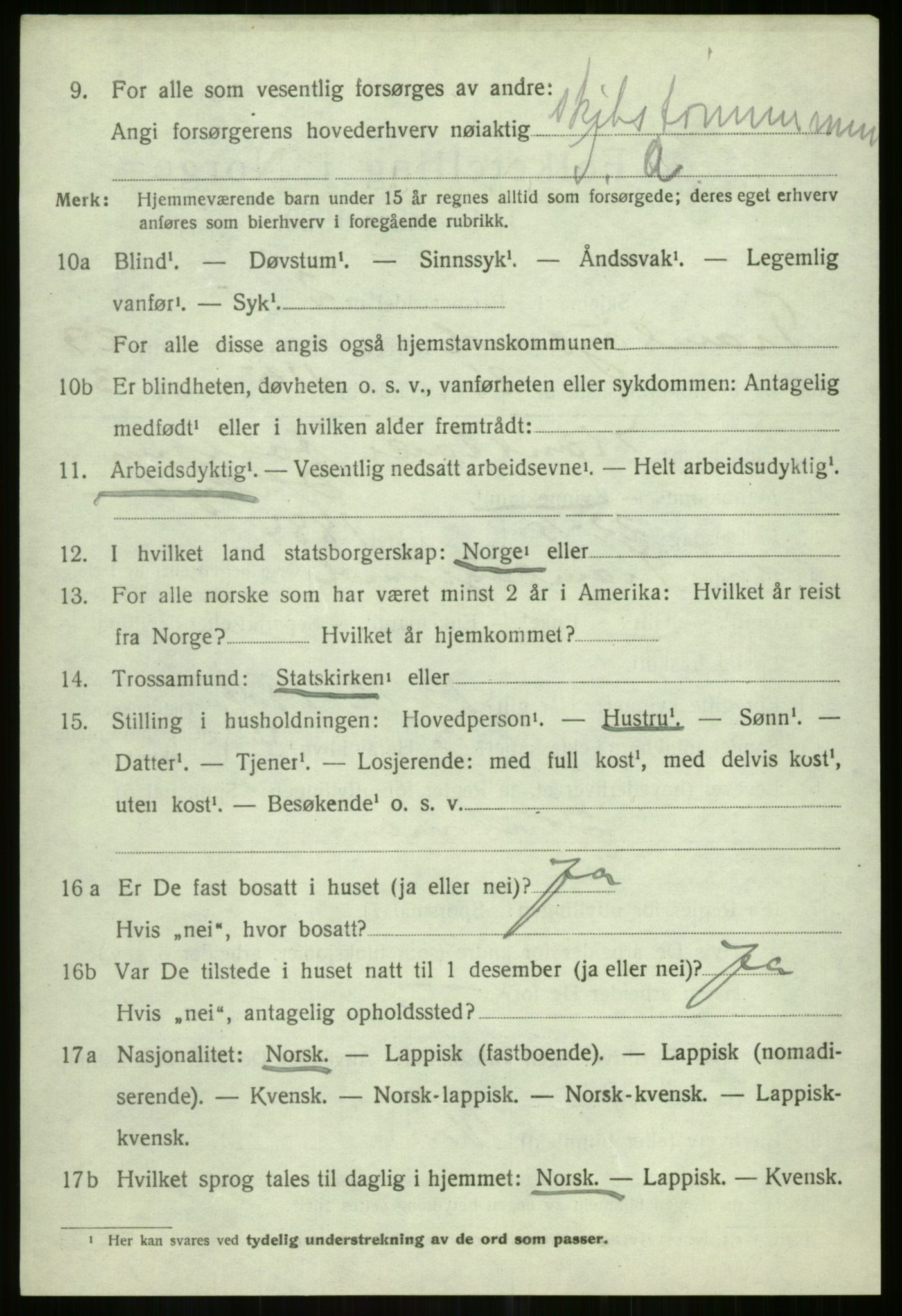 SATØ, Folketelling 1920 for 1934 Tromsøysund herred, 1920, s. 13661