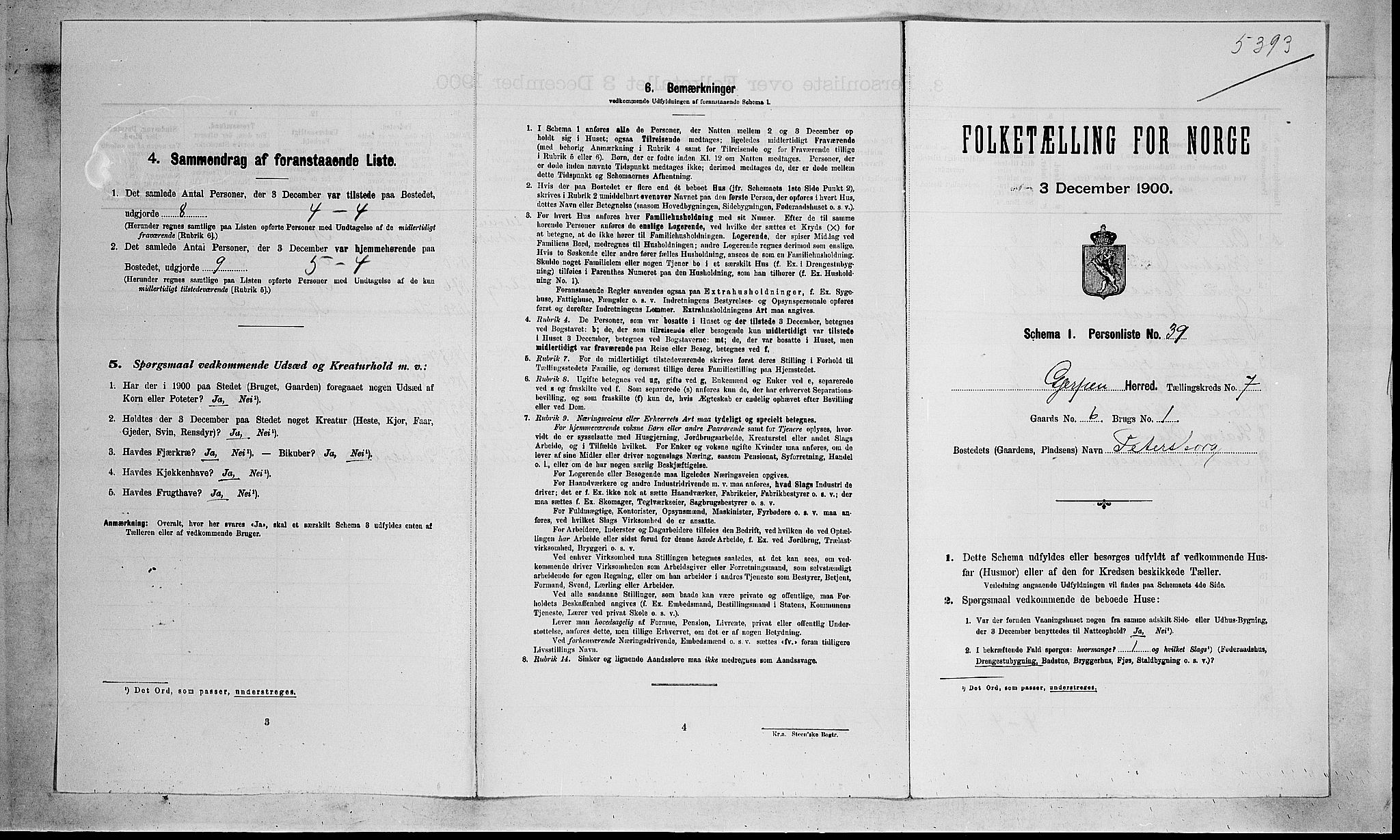 SAKO, Folketelling 1900 for 0812 Gjerpen herred, 1900, s. 1402