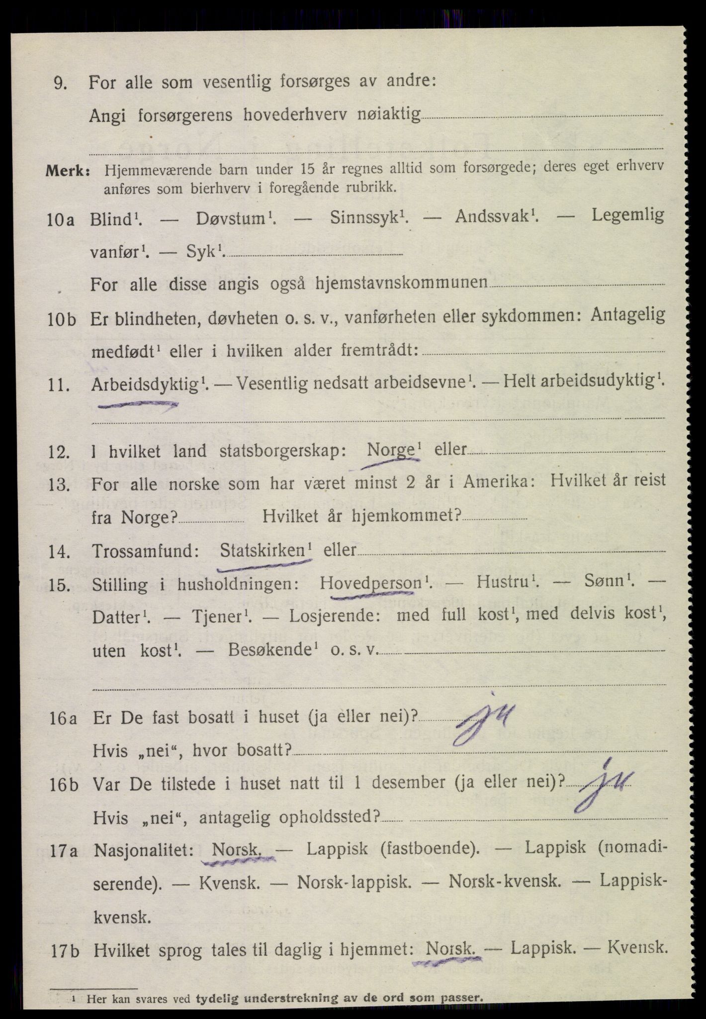 SAT, Folketelling 1920 for 1731 Sparbu herred, 1920, s. 5206
