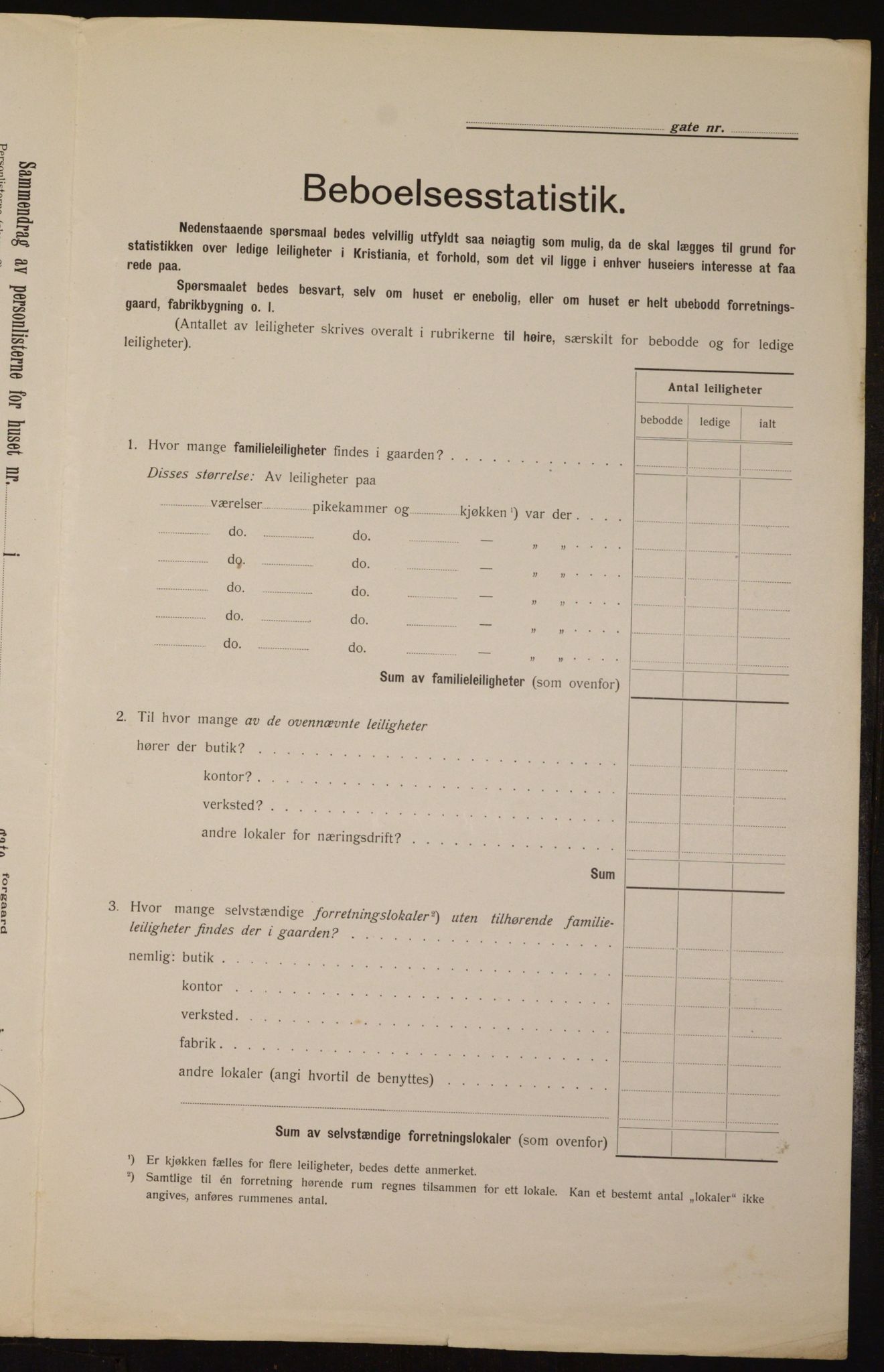 OBA, Kommunal folketelling 1.2.1912 for Kristiania, 1912, s. 107585