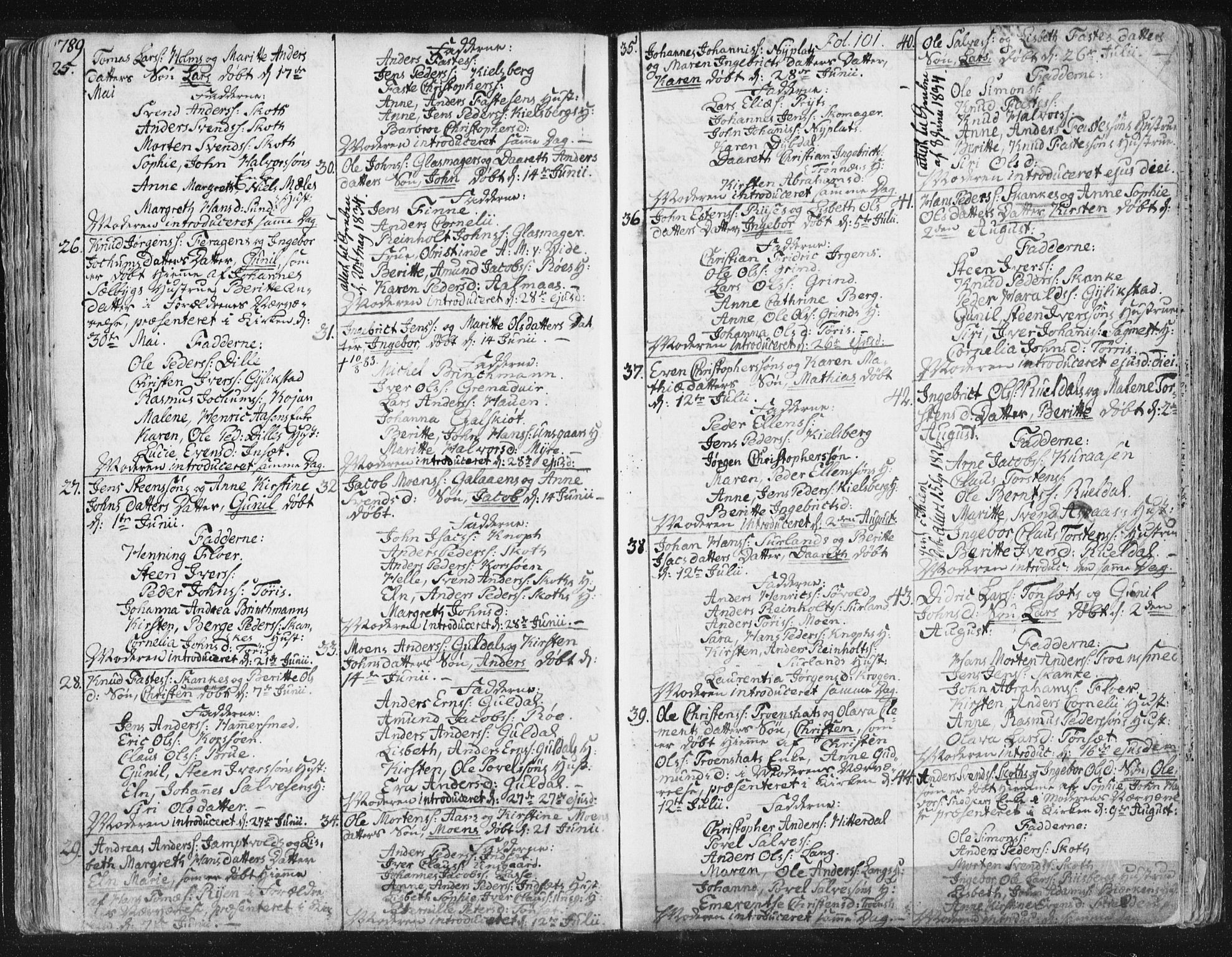 Ministerialprotokoller, klokkerbøker og fødselsregistre - Sør-Trøndelag, AV/SAT-A-1456/681/L0926: Ministerialbok nr. 681A04, 1767-1797, s. 101