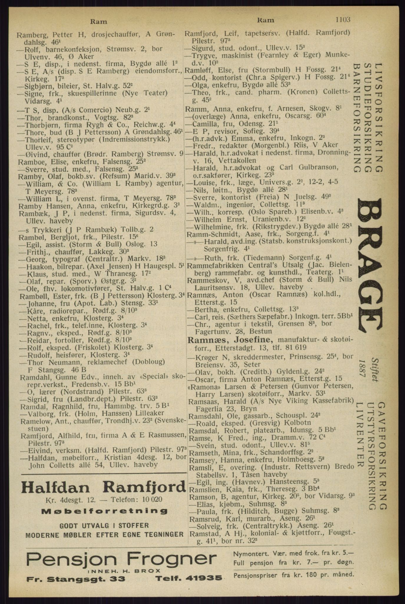 Kristiania/Oslo adressebok, PUBL/-, 1933, s. 1103