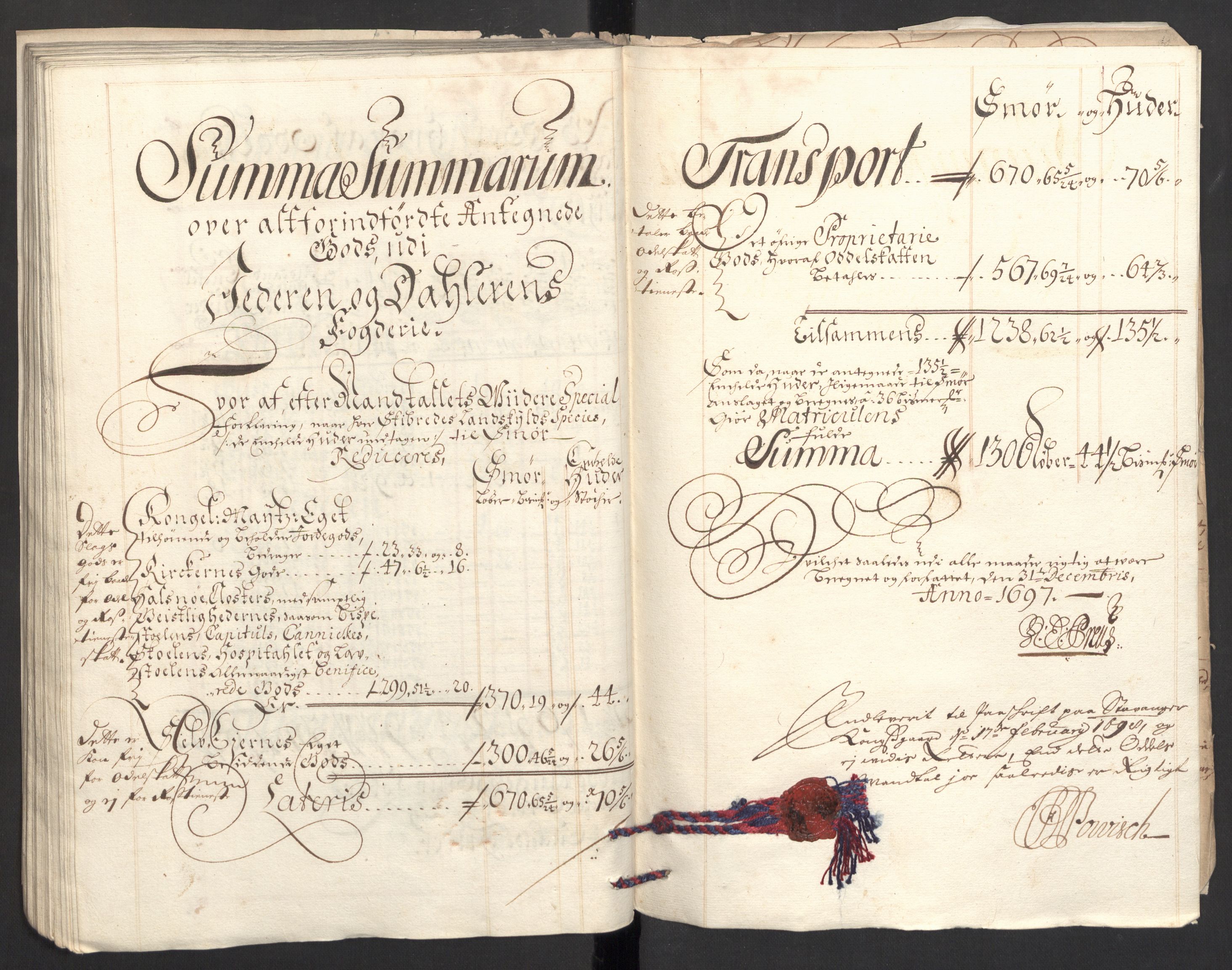 Rentekammeret inntil 1814, Reviderte regnskaper, Fogderegnskap, RA/EA-4092/R46/L2729: Fogderegnskap Jæren og Dalane, 1697-1698, s. 101