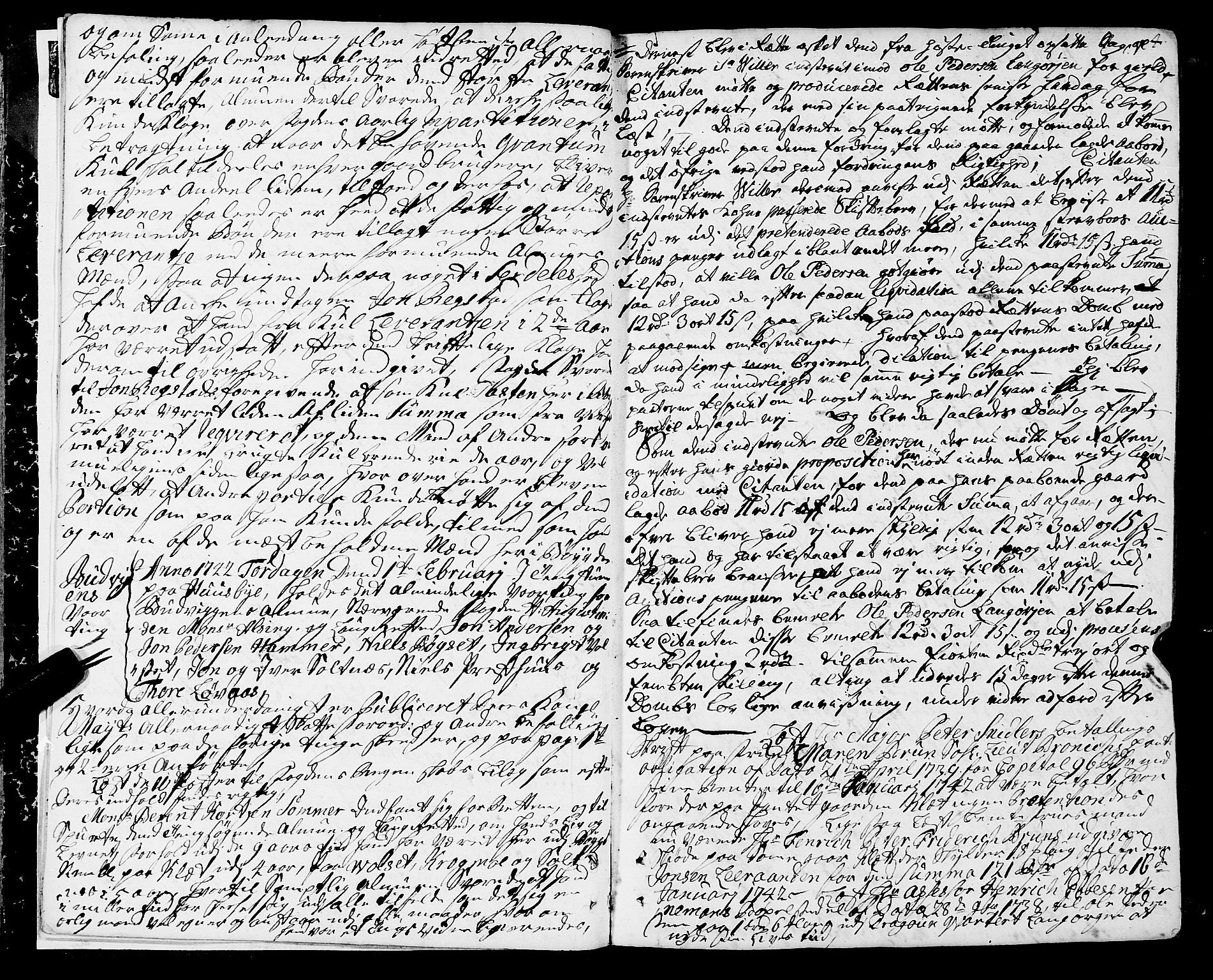 Strinda og Selbu sorenskriveri, AV/SAT-A-0015/1/1A/L0010: Tingbok 9, 1742-1747, s. 3b-4a