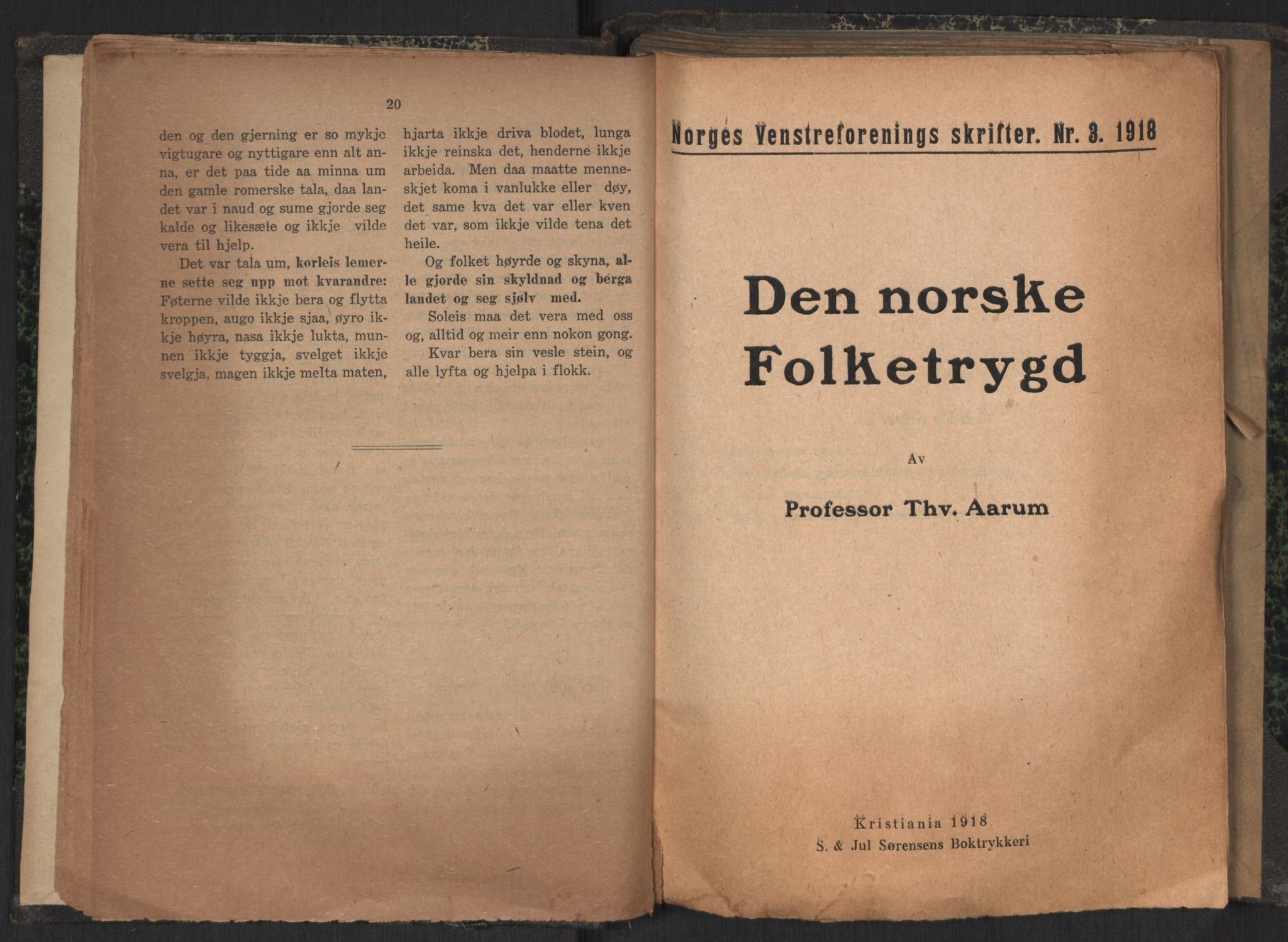 Venstres Hovedorganisasjon, RA/PA-0876/X/L0001: De eldste skrifter, 1860-1936, s. 45