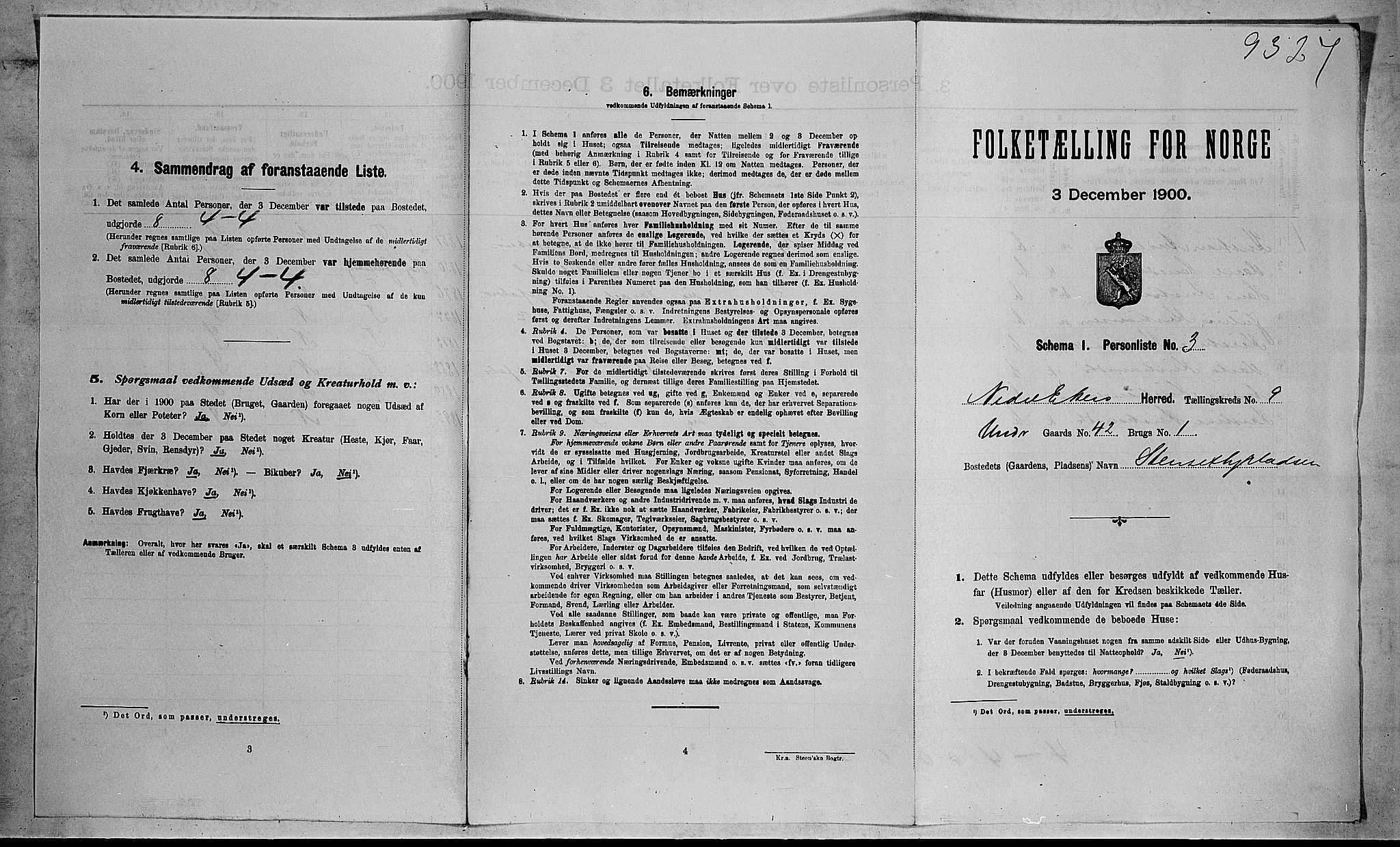 RA, Folketelling 1900 for 0625 Nedre Eiker herred, 1900, s. 1098
