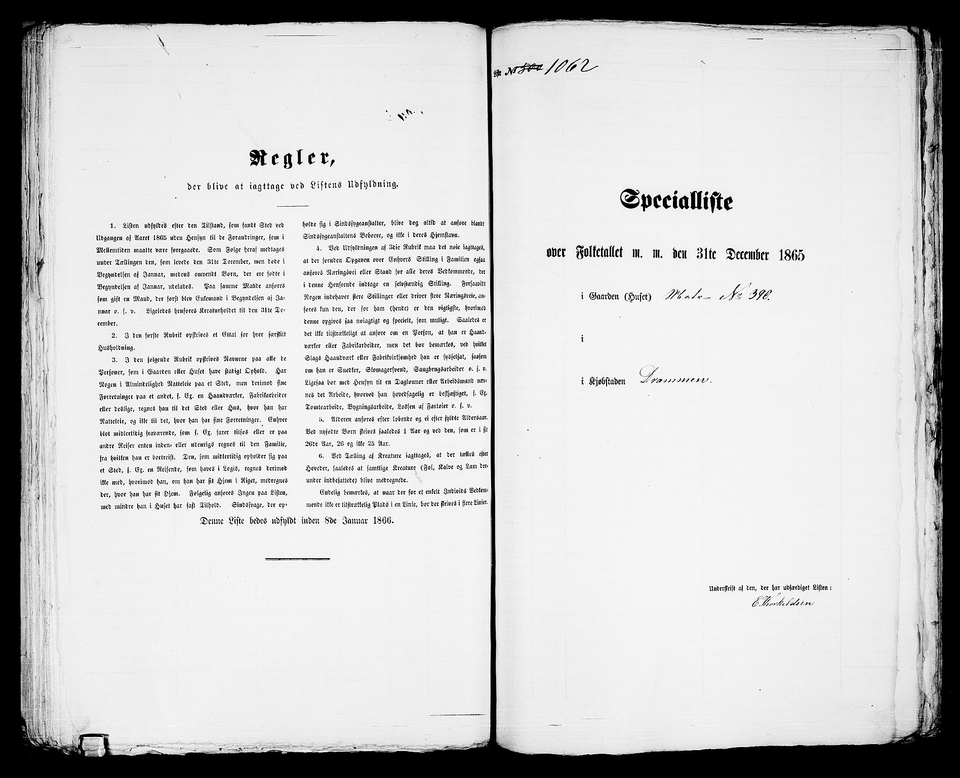 RA, Folketelling 1865 for 0602bP Strømsø prestegjeld i Drammen kjøpstad, 1865, s. 950