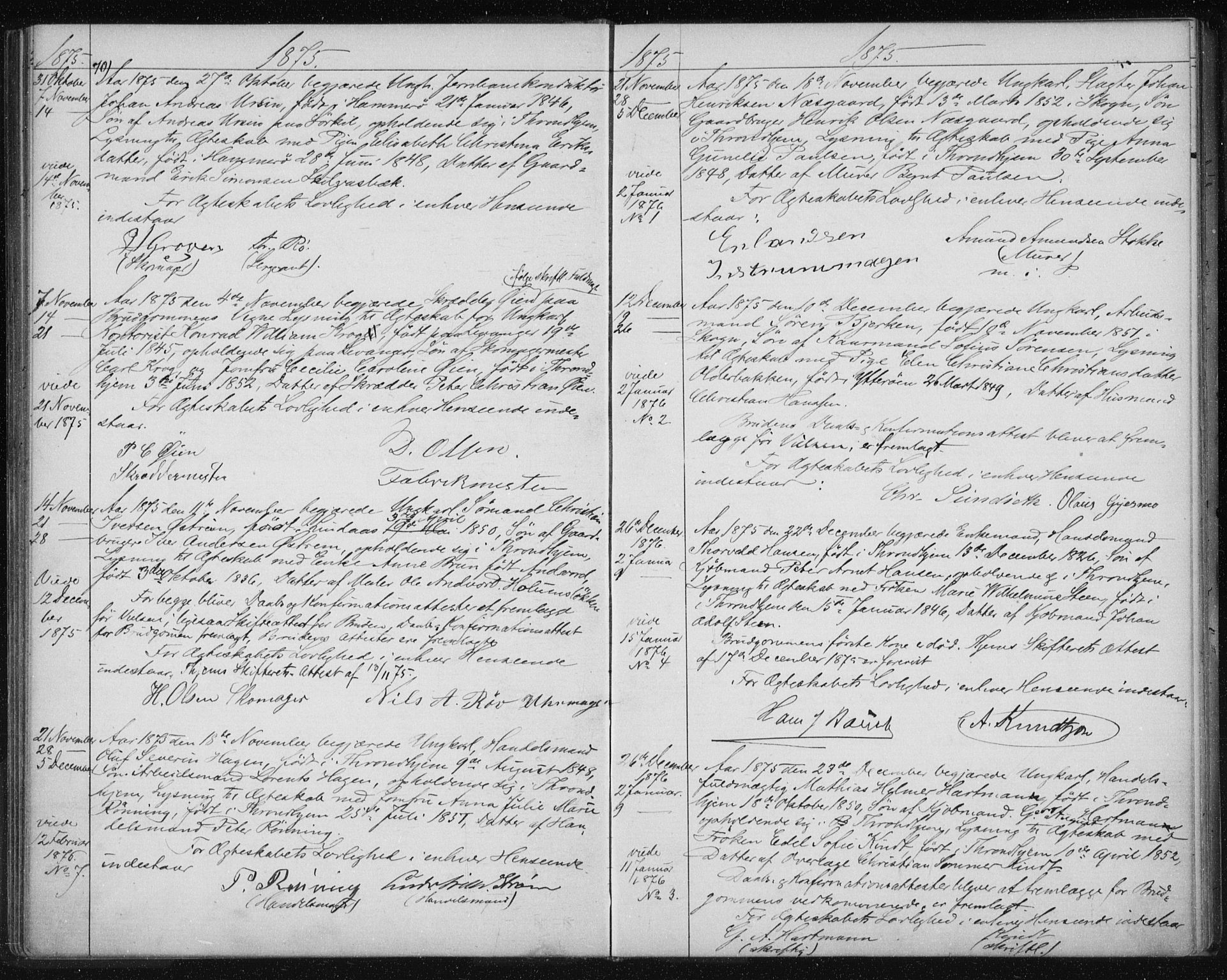 Ministerialprotokoller, klokkerbøker og fødselsregistre - Sør-Trøndelag, SAT/A-1456/601/L0056: Ministerialbok nr. 601A24, 1867-1883