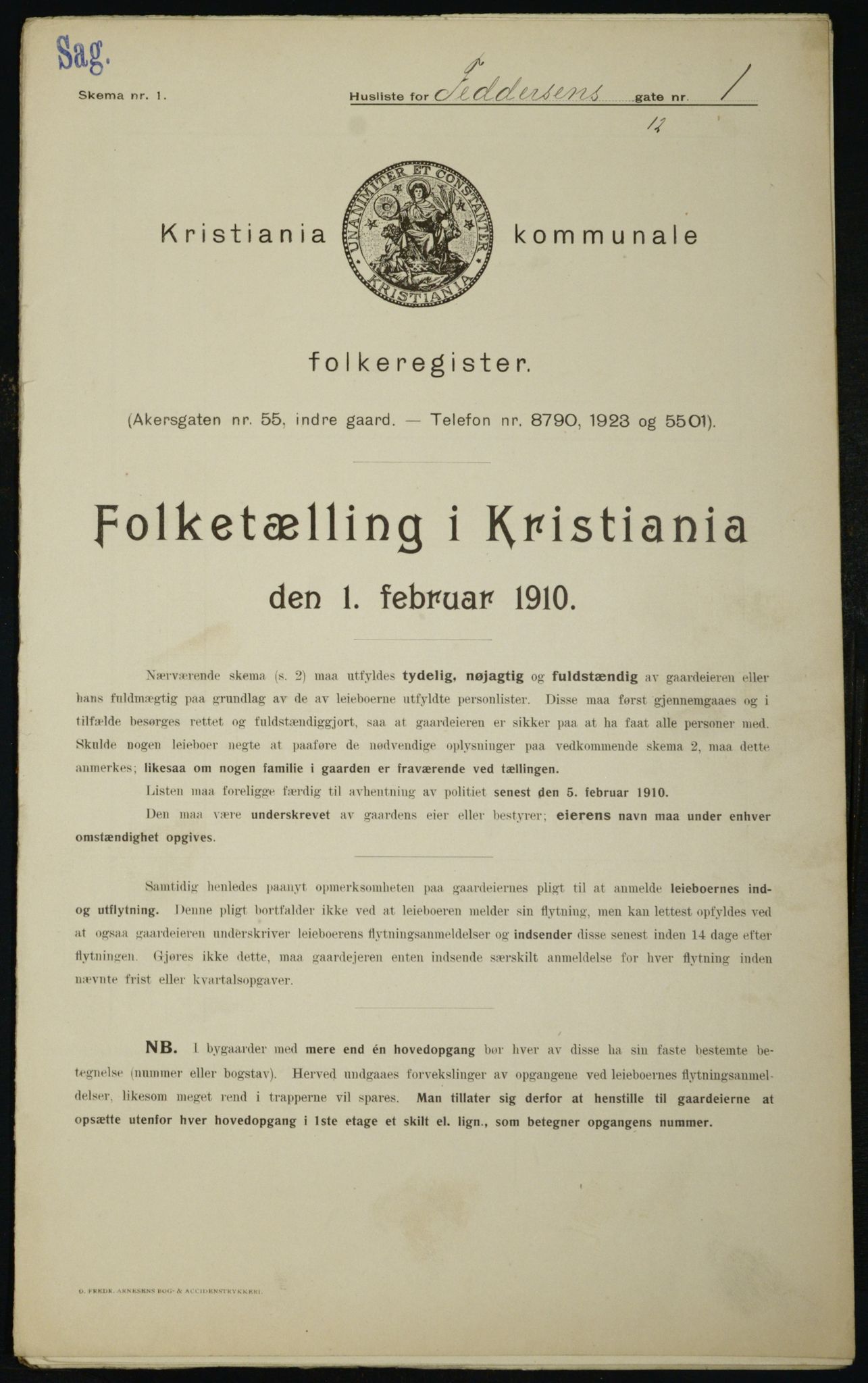 OBA, Kommunal folketelling 1.2.1910 for Kristiania, 1910, s. 22541