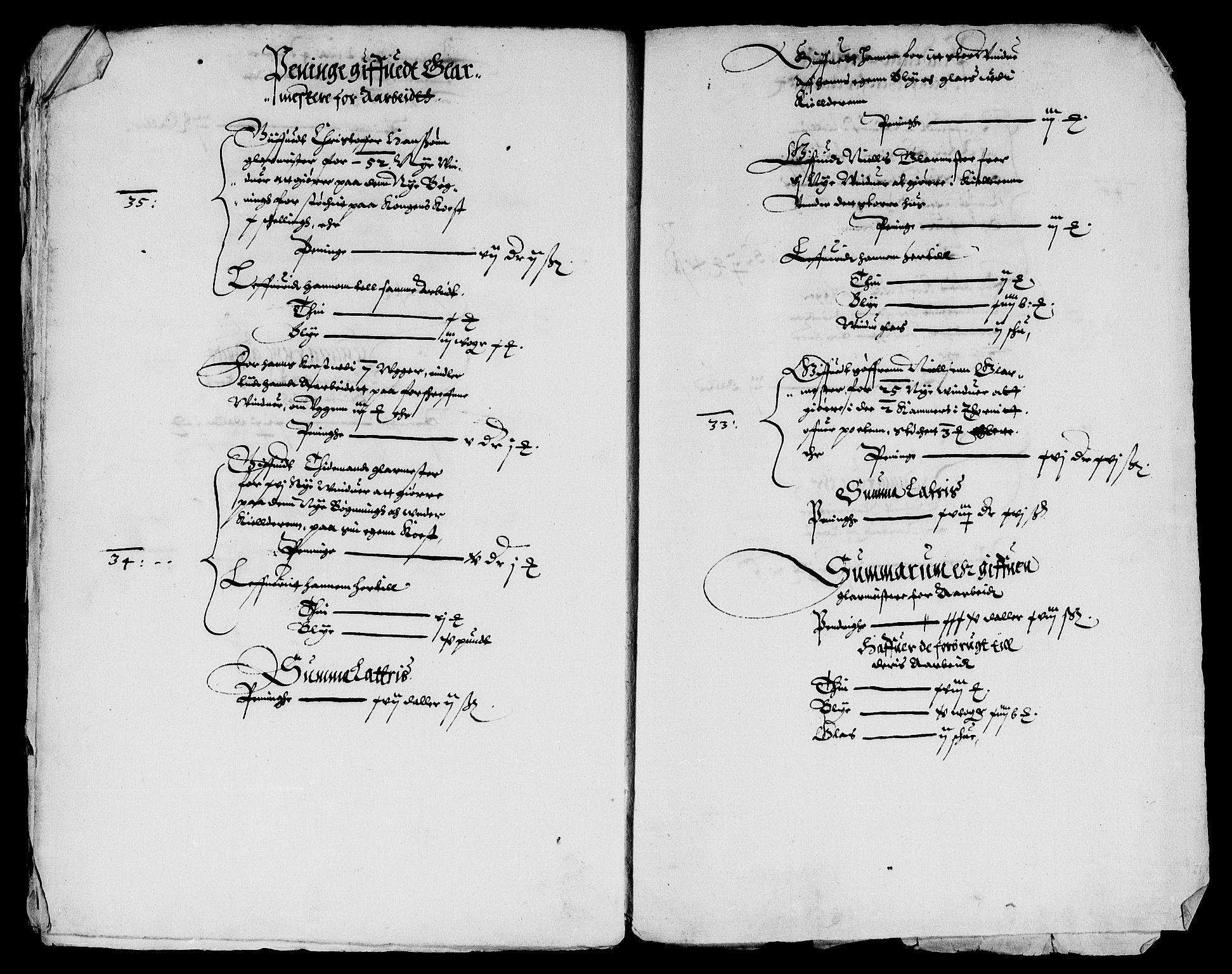 Rentekammeret inntil 1814, Reviderte regnskaper, Lensregnskaper, AV/RA-EA-5023/R/Rb/Rbw/L0014: Trondheim len, 1615-1617