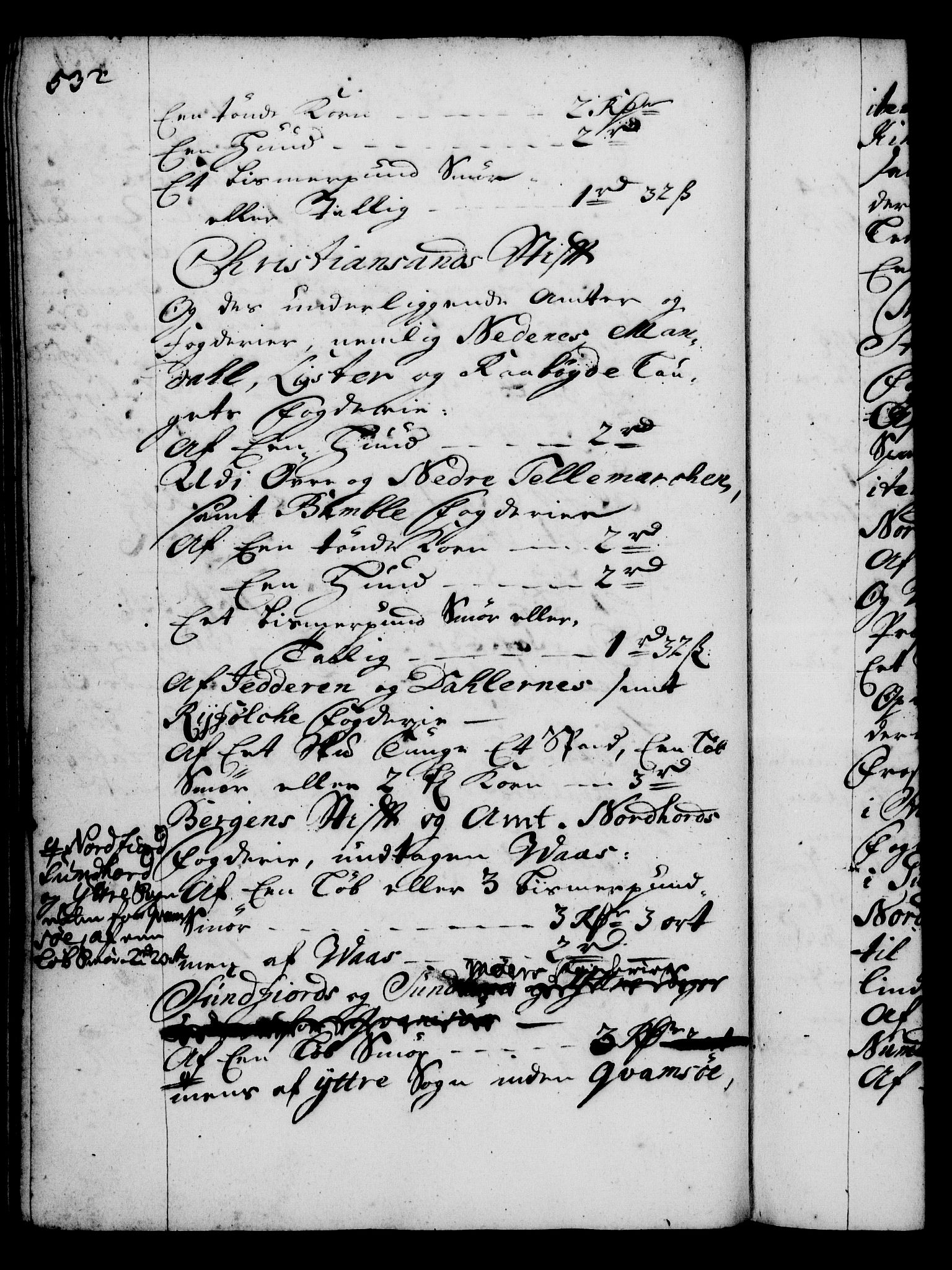 Rentekammeret, Kammerkanselliet, RA/EA-3111/G/Gg/Gga/L0002: Norsk ekspedisjonsprotokoll med register (merket RK 53.2), 1723-1727, s. 532