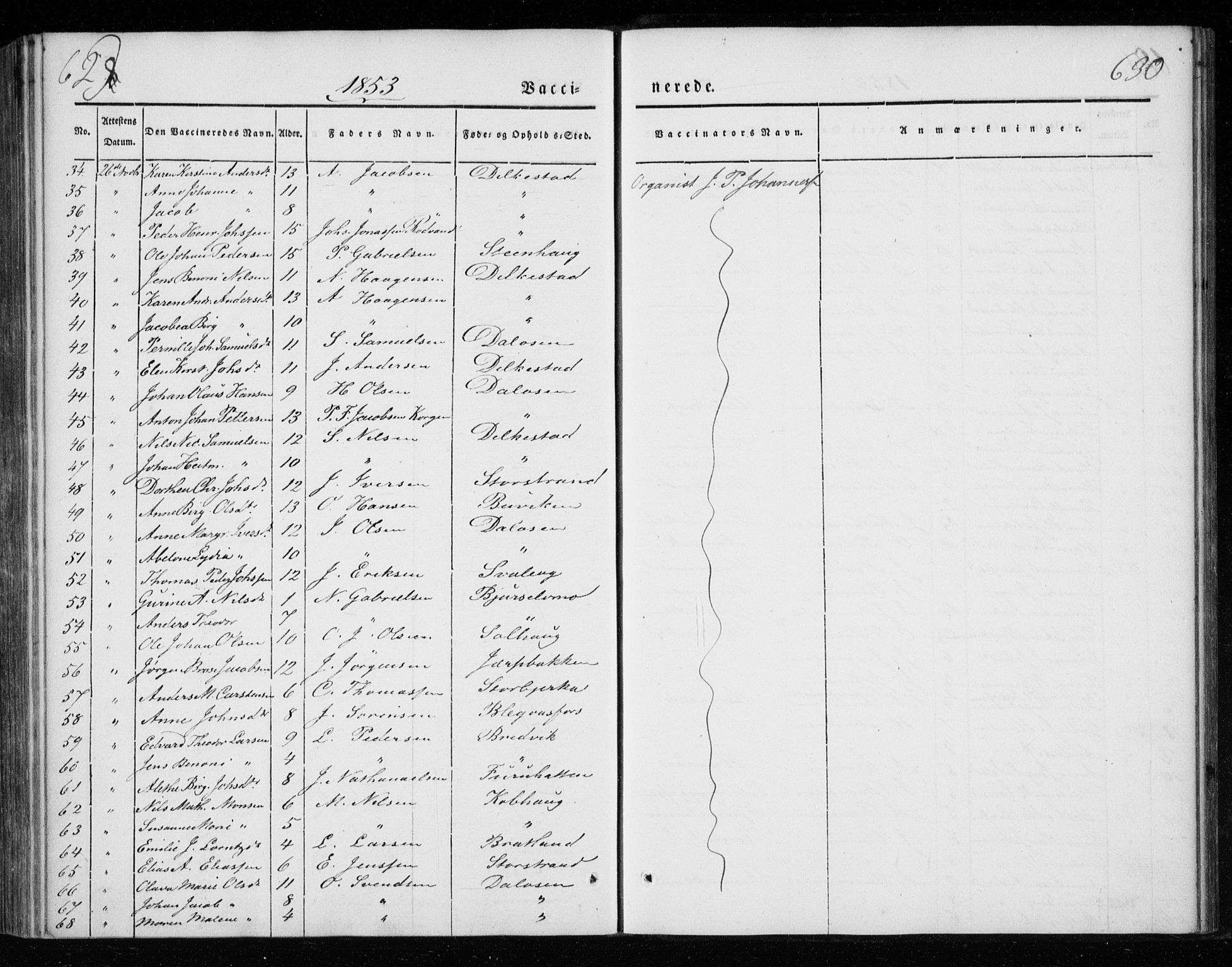 Ministerialprotokoller, klokkerbøker og fødselsregistre - Nordland, AV/SAT-A-1459/825/L0355: Ministerialbok nr. 825A09, 1842-1863, s. 629-630