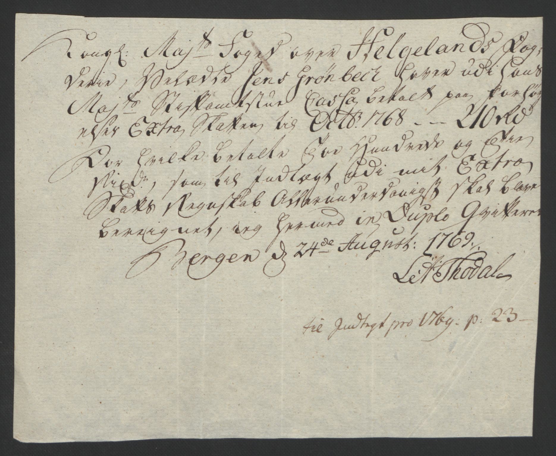Rentekammeret inntil 1814, Reviderte regnskaper, Fogderegnskap, RA/EA-4092/R65/L4573: Ekstraskatten Helgeland, 1762-1772, s. 253