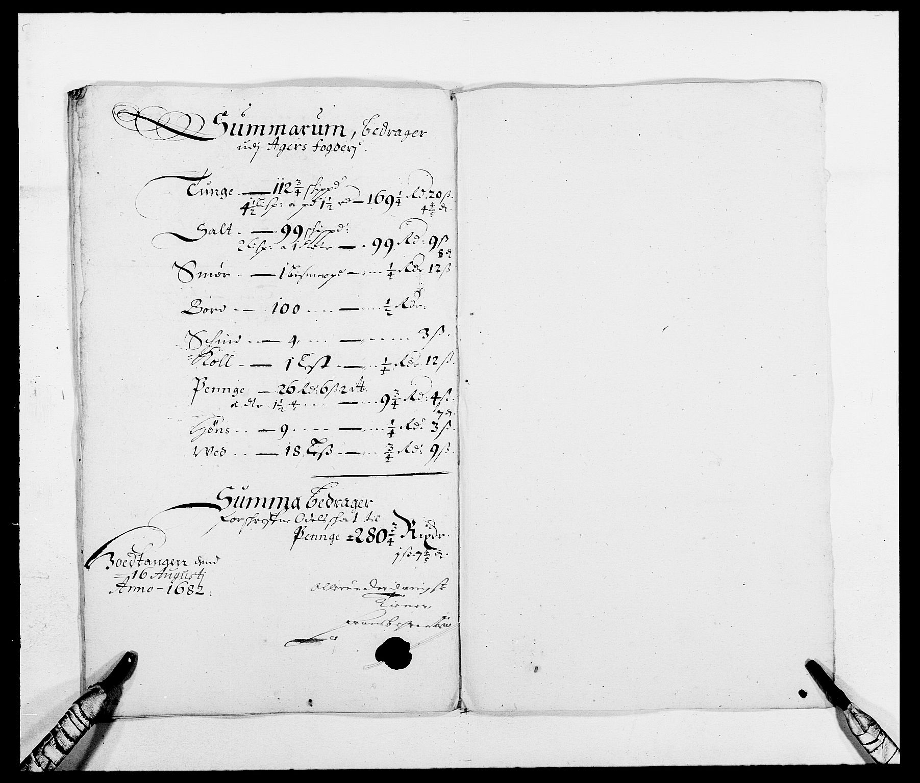 Rentekammeret inntil 1814, Reviderte regnskaper, Fogderegnskap, RA/EA-4092/R08/L0417: Fogderegnskap Aker, 1678-1681, s. 262