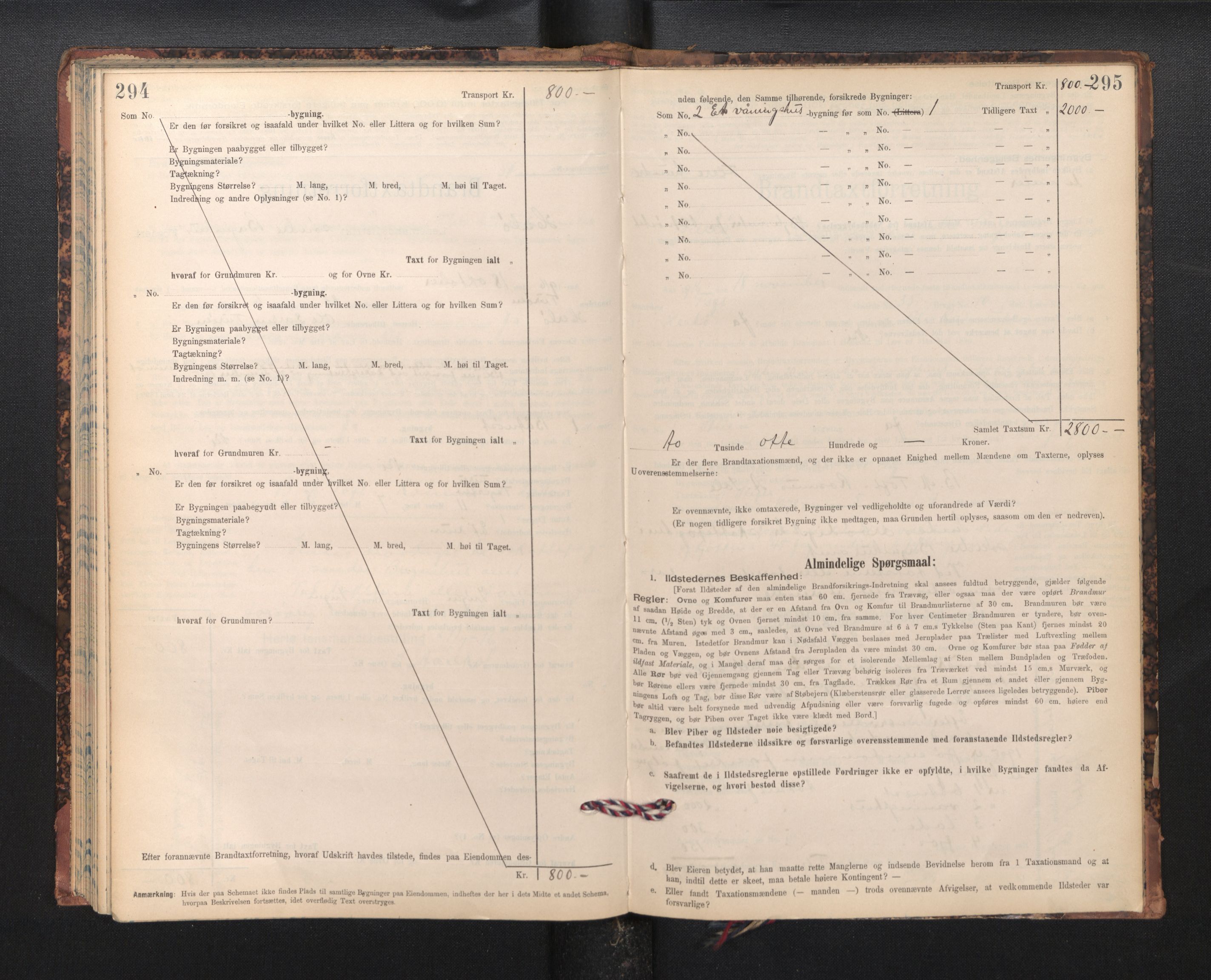Lensmannen i Herdla, SAB/A-32901/0012/L0003:  Branntakstprotokoll skjematakst, 1897-1916, s. 294-295