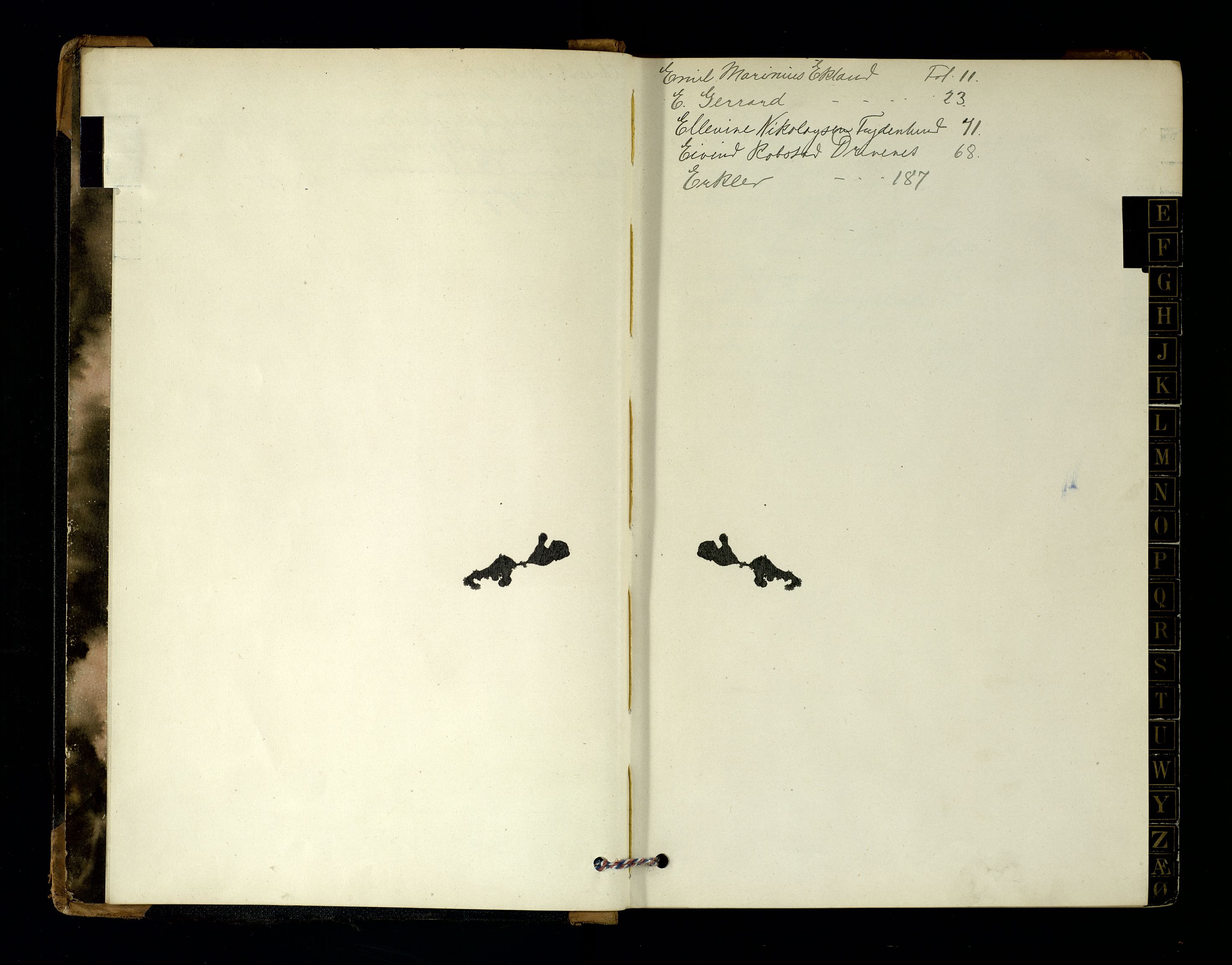 Torridal sorenskriveri, SAK/1221-0012/F/Fb/L0008: Ekstrarettsprotokoll nr. 8, 1907-1918