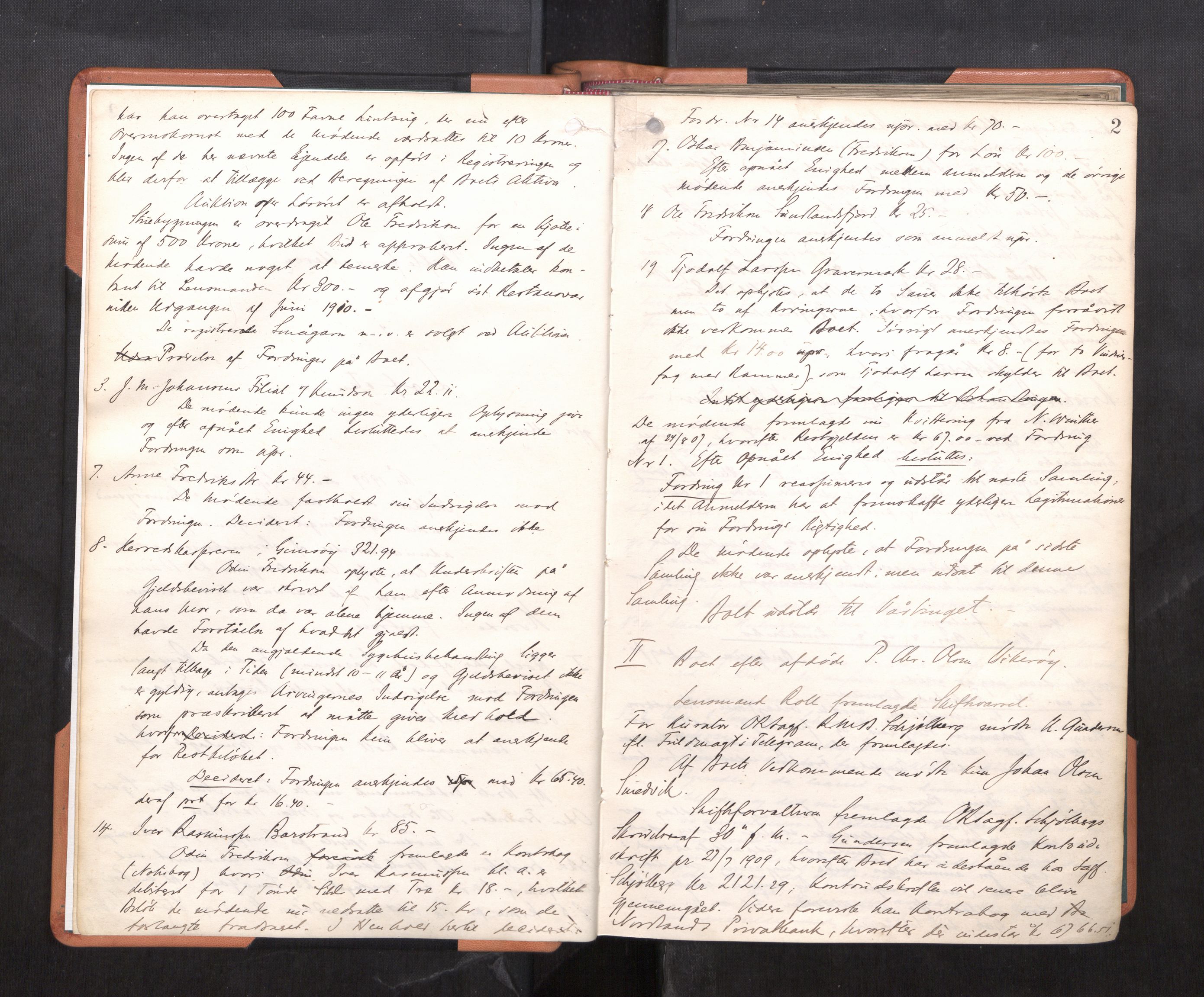 Lofoten sorenskriveri, AV/SAT-A-0017/1/3/3B/L0007: Skifteforhandlings-protokoll, 1909-1912, s. 1b-2a