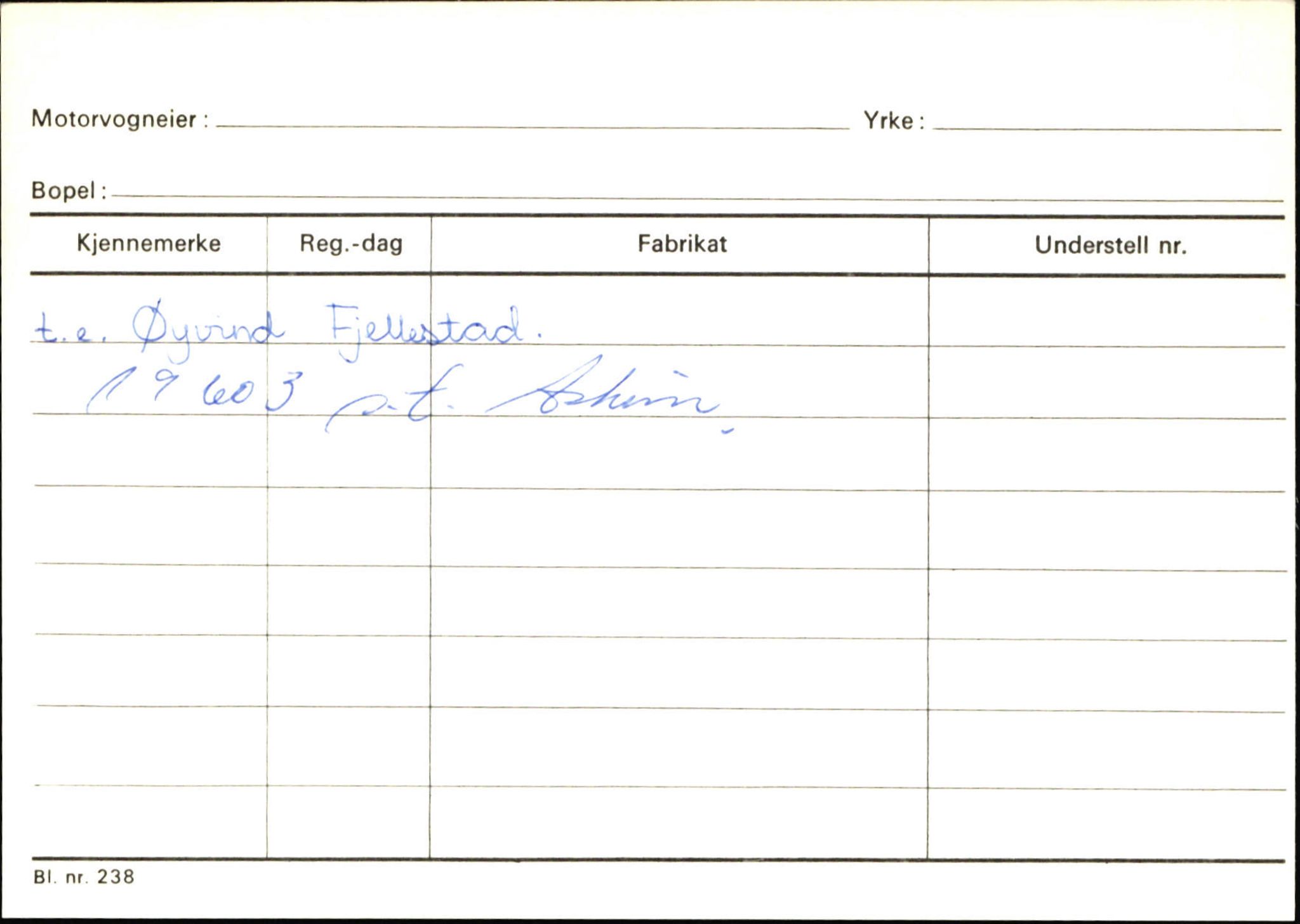 Statens vegvesen, Sogn og Fjordane vegkontor, SAB/A-5301/4/F/L0130: Eigarregister Eid T-Å. Høyanger A-O, 1945-1975, s. 1826