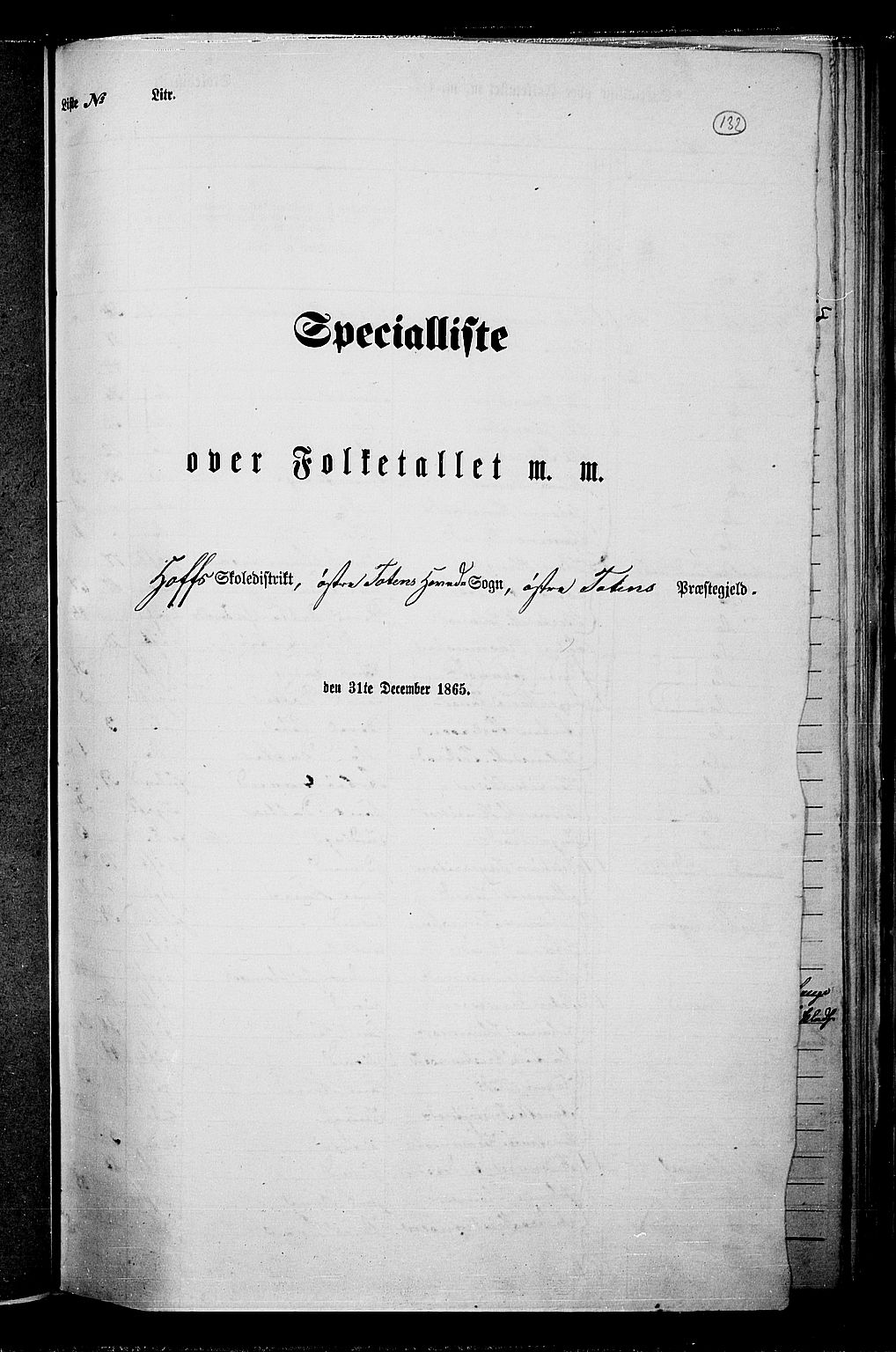 RA, Folketelling 1865 for 0528P Østre Toten prestegjeld, 1865, s. 248