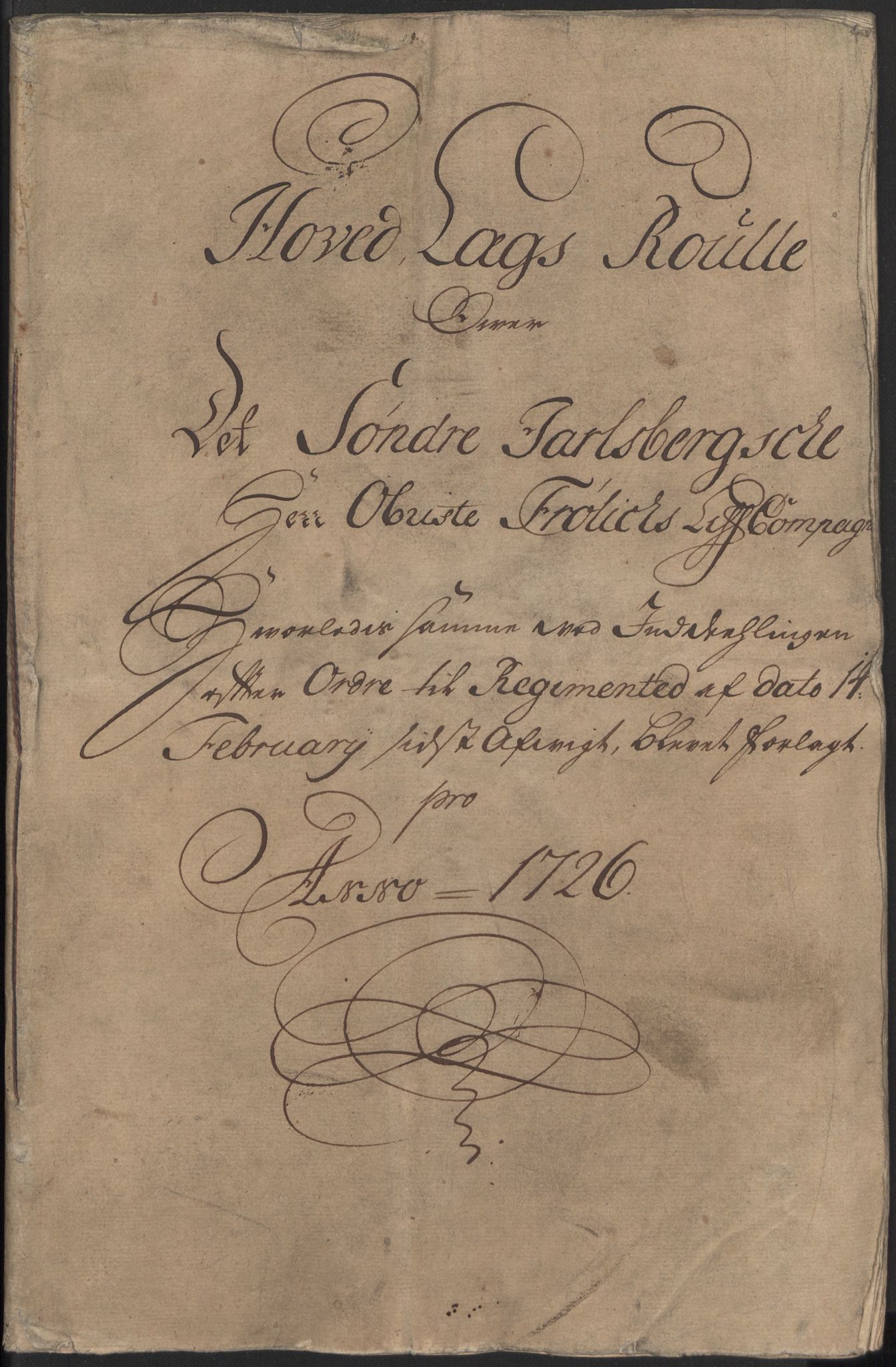 Rentekammeret inntil 1814, Realistisk ordnet avdeling, RA/EA-4070/Ki/L0015: [S14]: Hovedlegdsruller, 1726, s. 95