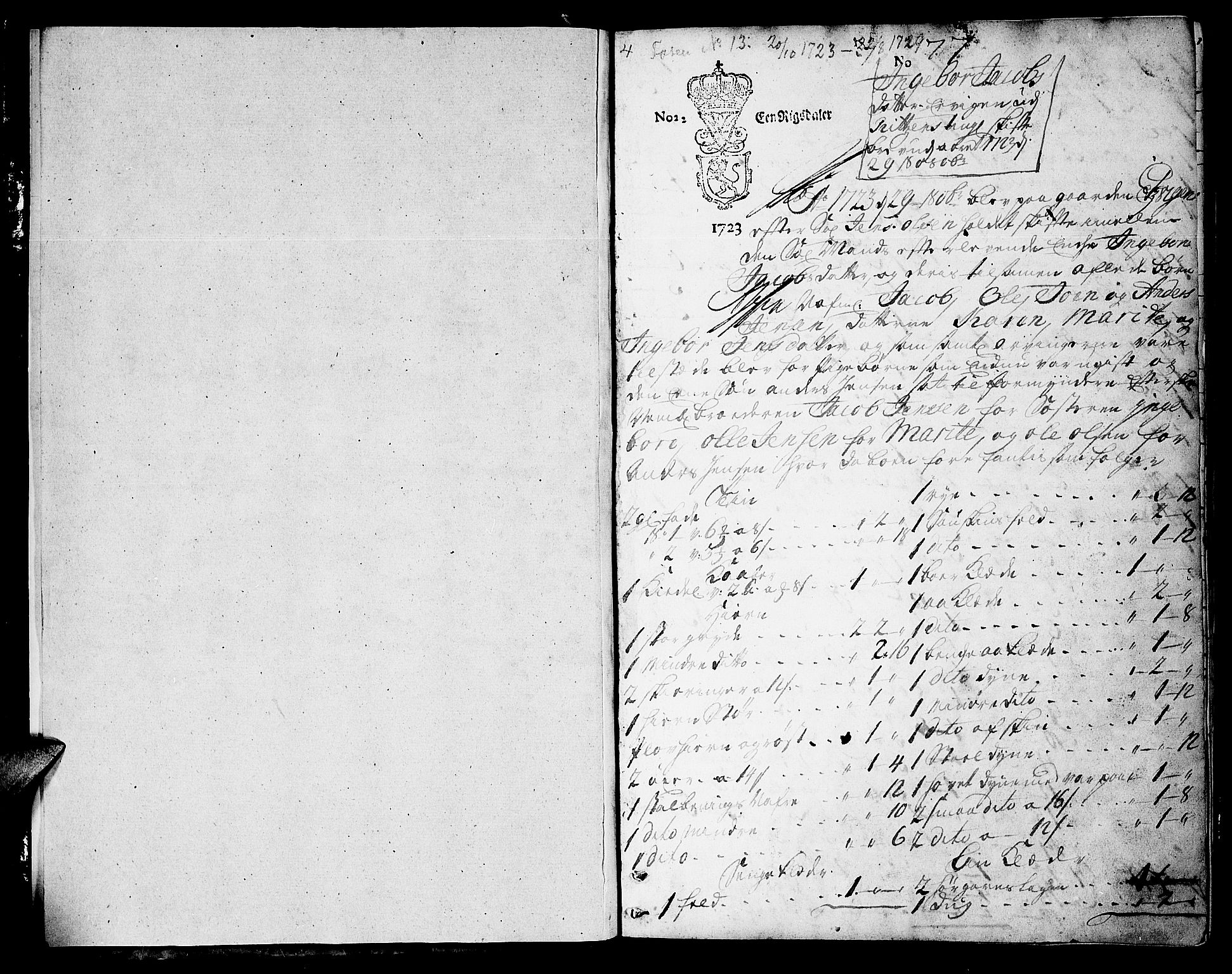 Fosen sorenskriveri, AV/SAT-A-1107/1/3/3A/L0006: Skifteprotokoll, 1723-1729