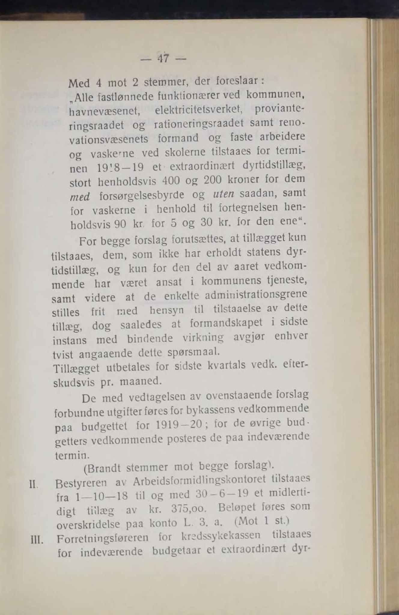 Narvik kommune. Formannskap , AIN/K-18050.150/A/Ab/L0009: Møtebok, 1919