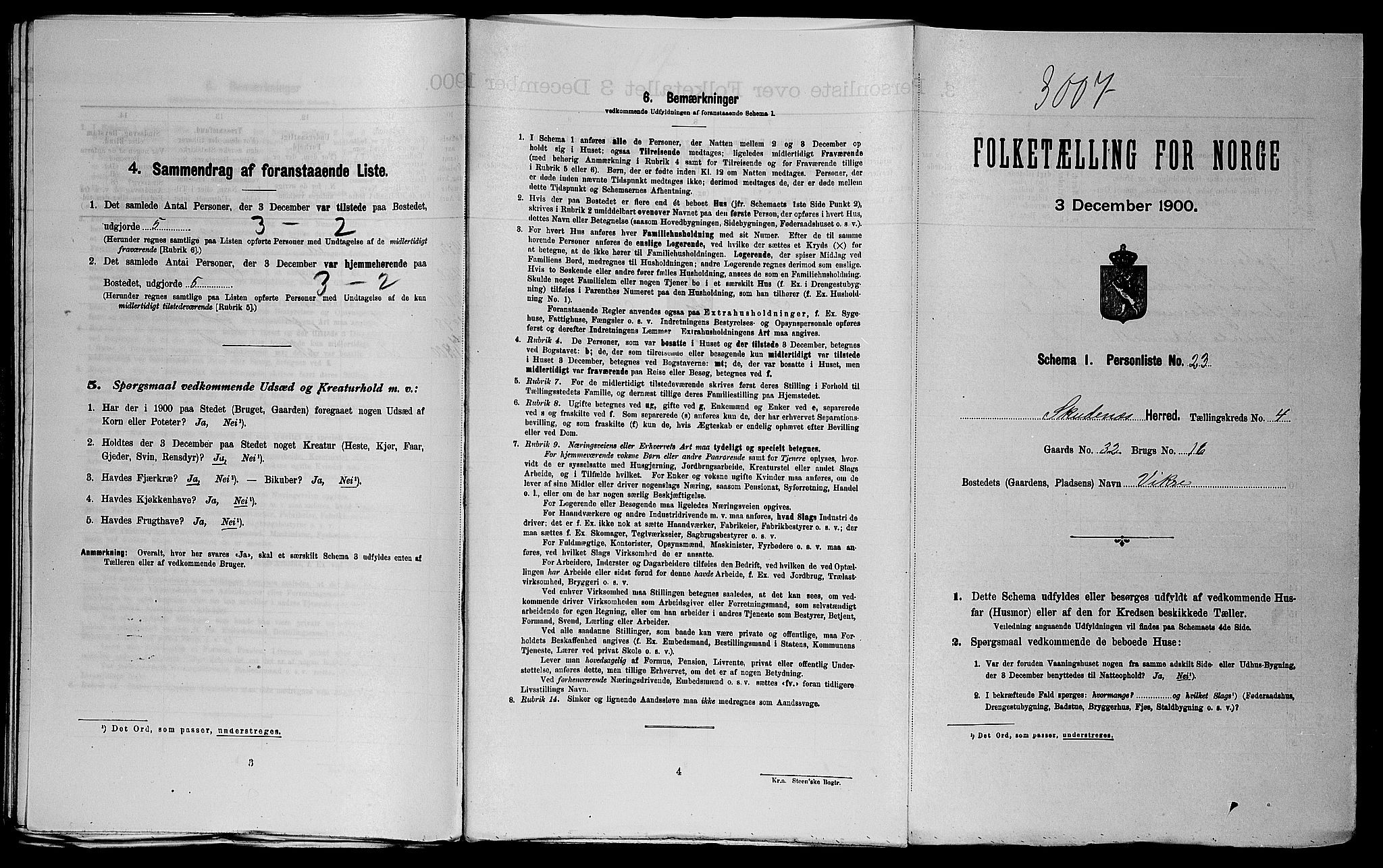 SAST, Folketelling 1900 for 1150 Skudenes herred, 1900, s. 603
