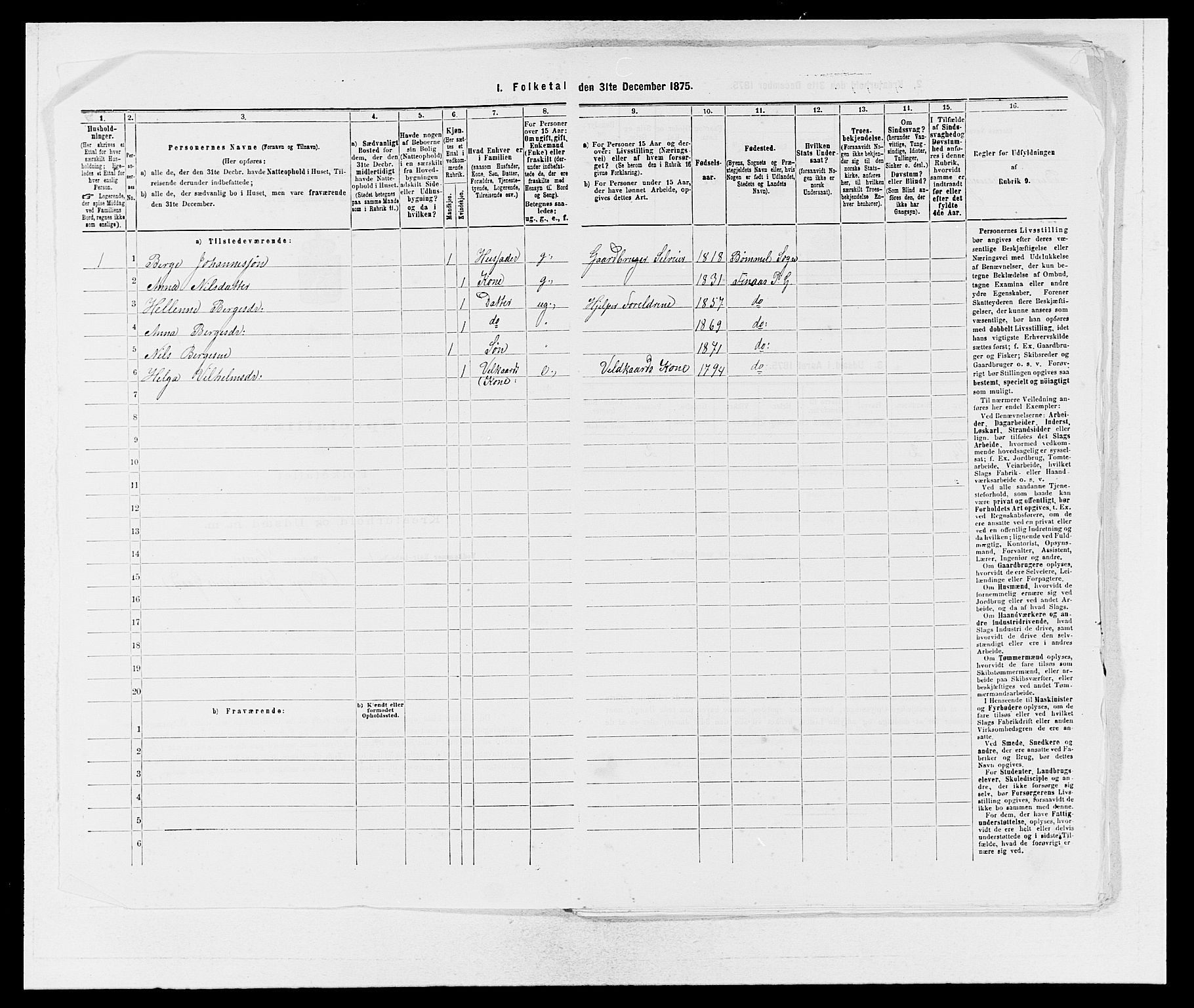 SAB, Folketelling 1875 for 1218P Finnås prestegjeld, 1875, s. 790