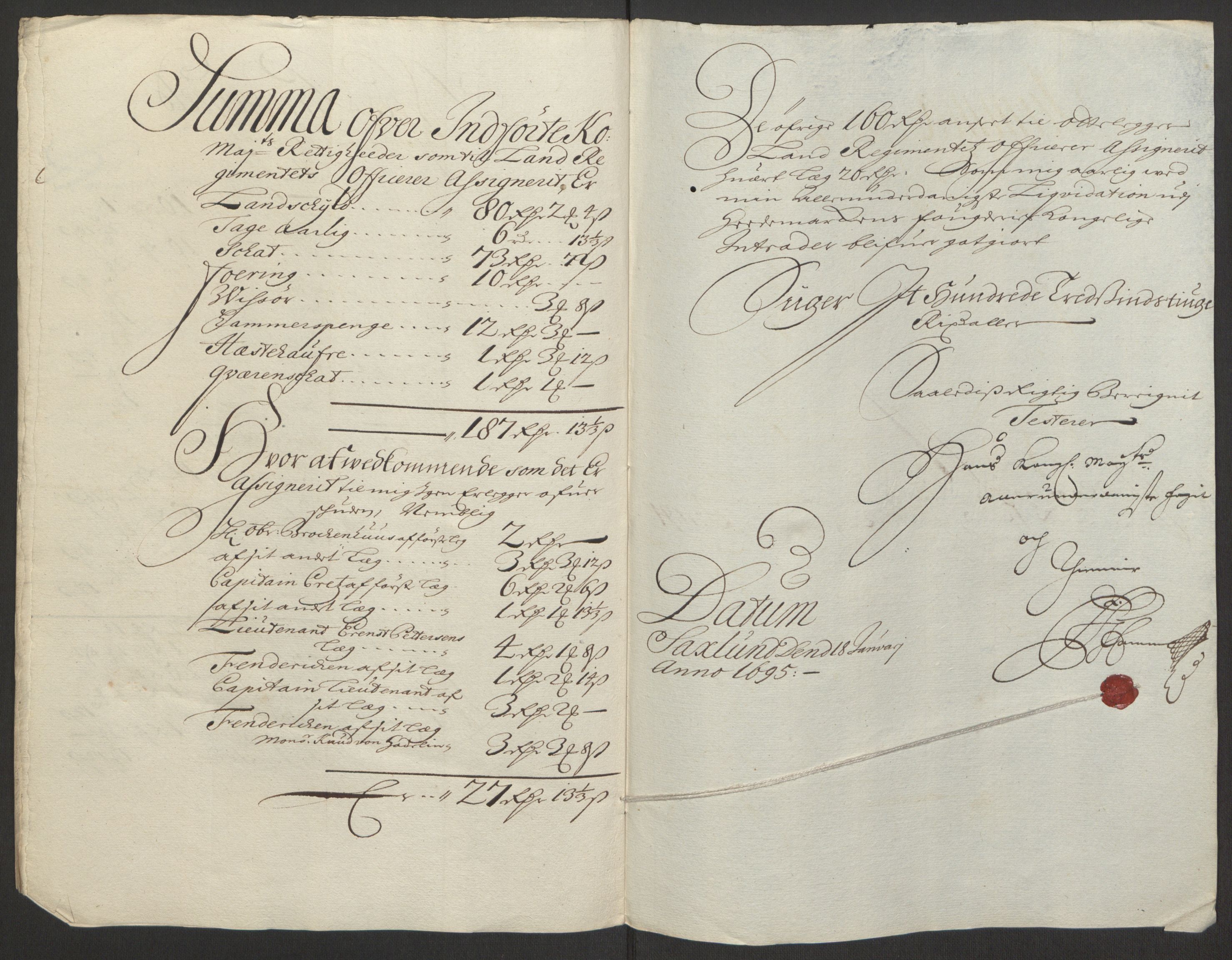 Rentekammeret inntil 1814, Reviderte regnskaper, Fogderegnskap, RA/EA-4092/R16/L1035: Fogderegnskap Hedmark, 1694, s. 142