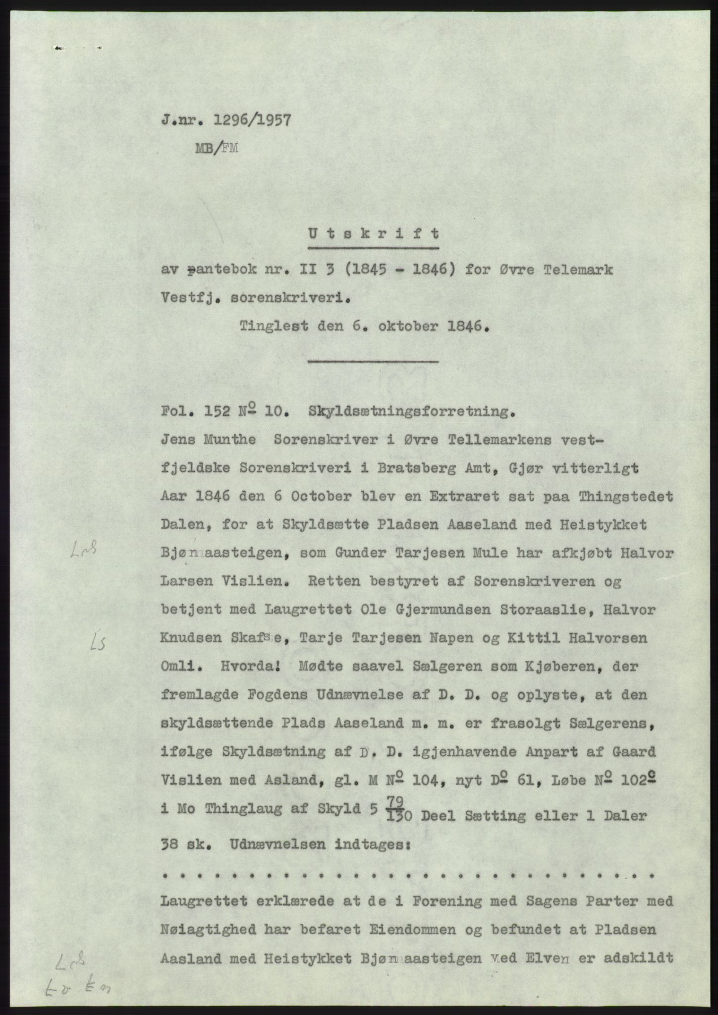 Statsarkivet i Kongsberg, SAKO/A-0001, 1957-1958, s. 44