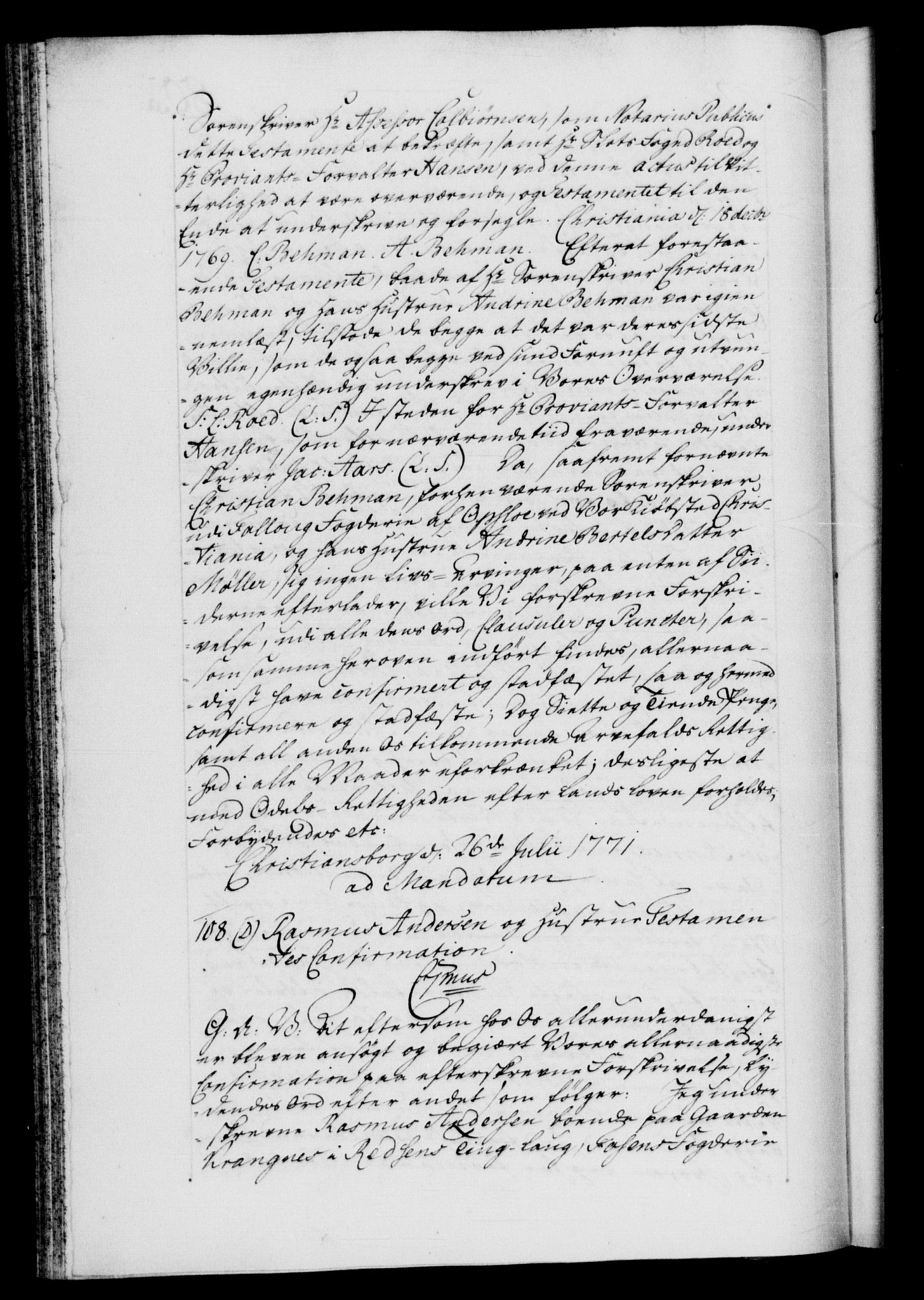 Danske Kanselli 1572-1799, RA/EA-3023/F/Fc/Fca/Fcaa/L0045: Norske registre "Norske eller 3. dept.s åpne brev, 1771-1773, s. 79b