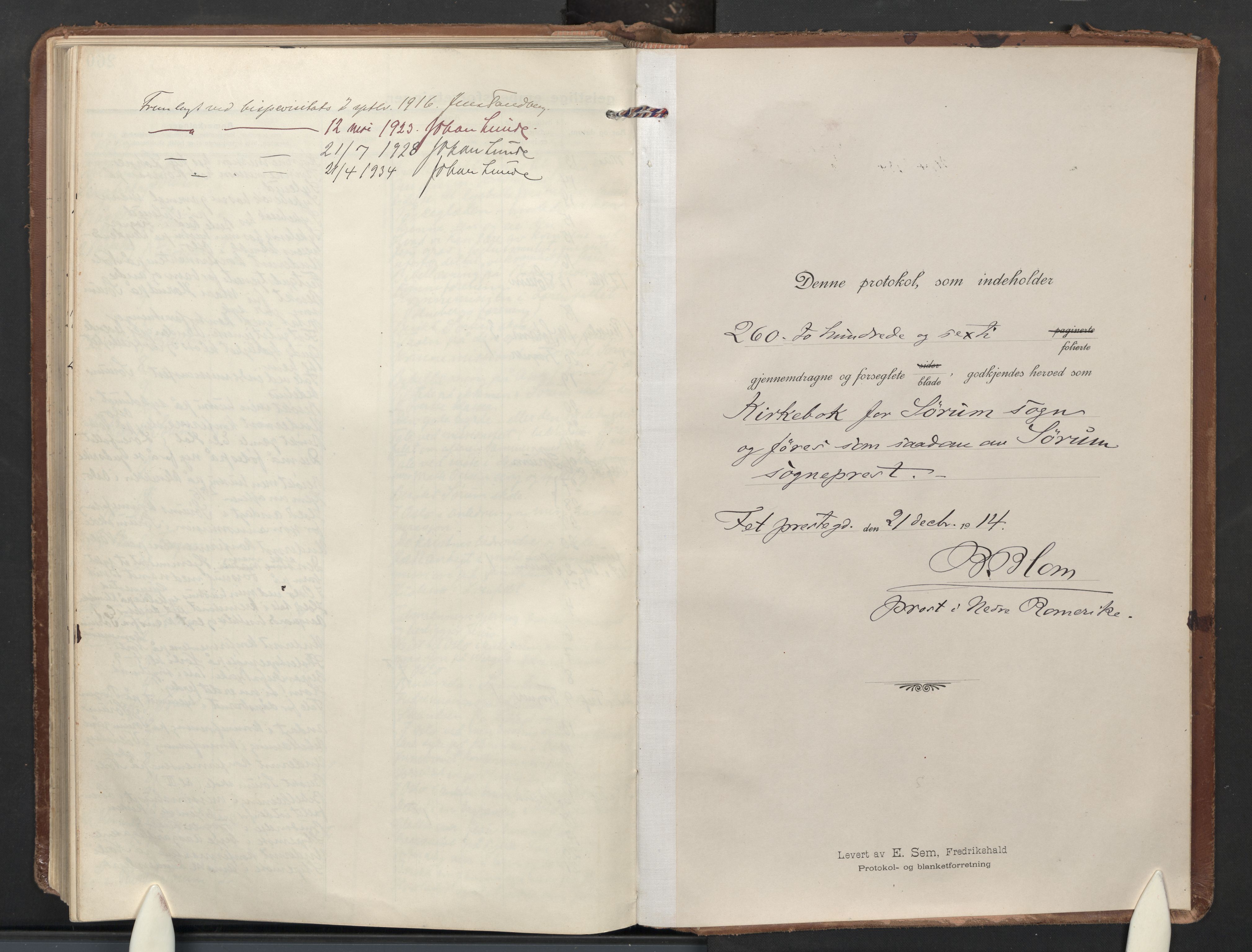 Sørum prestekontor Kirkebøker, AV/SAO-A-10303/F/Fa/L0011: Ministerialbok nr. I 11, 1915-1931