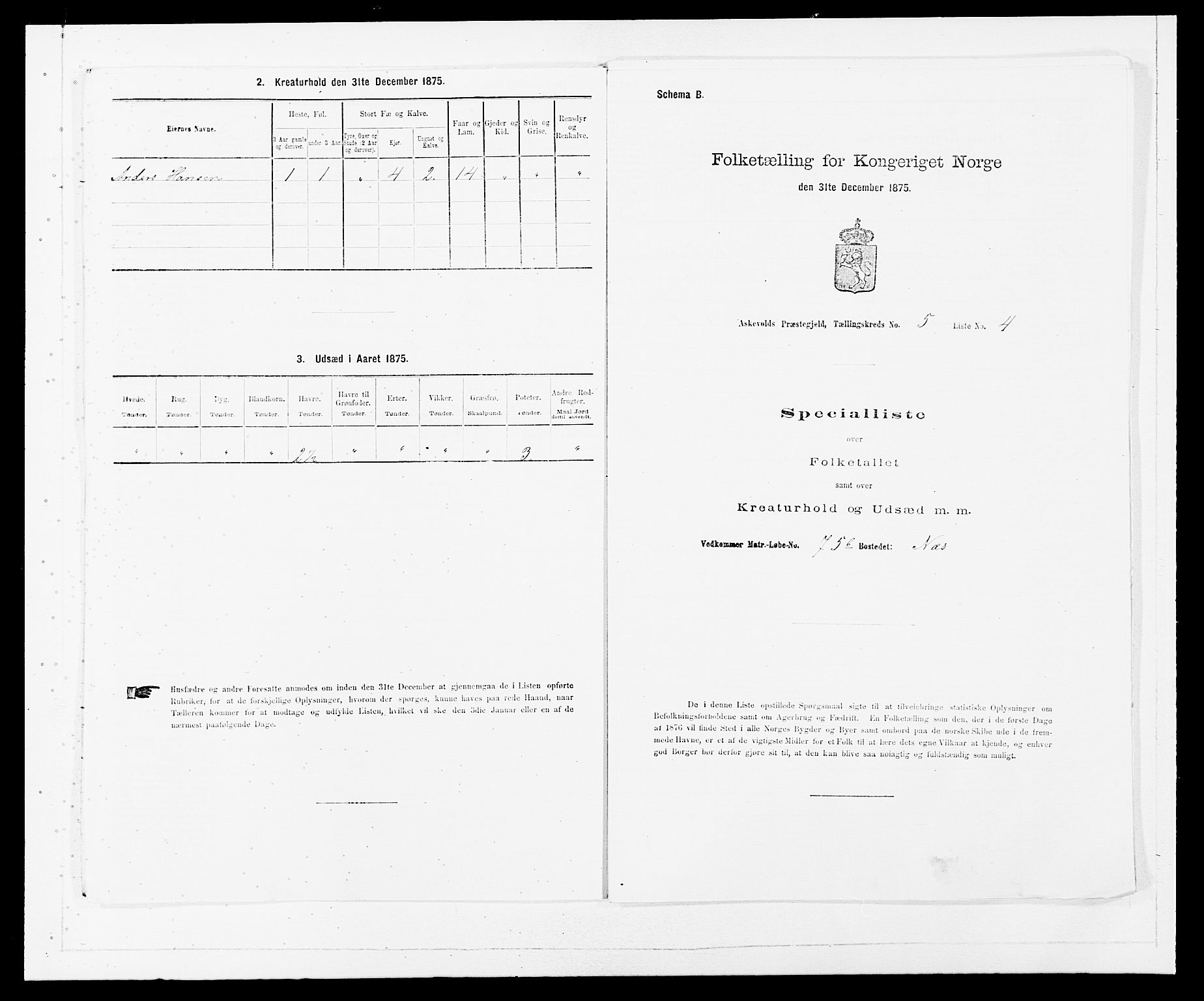 SAB, Folketelling 1875 for 1428P Askvoll prestegjeld, 1875, s. 368