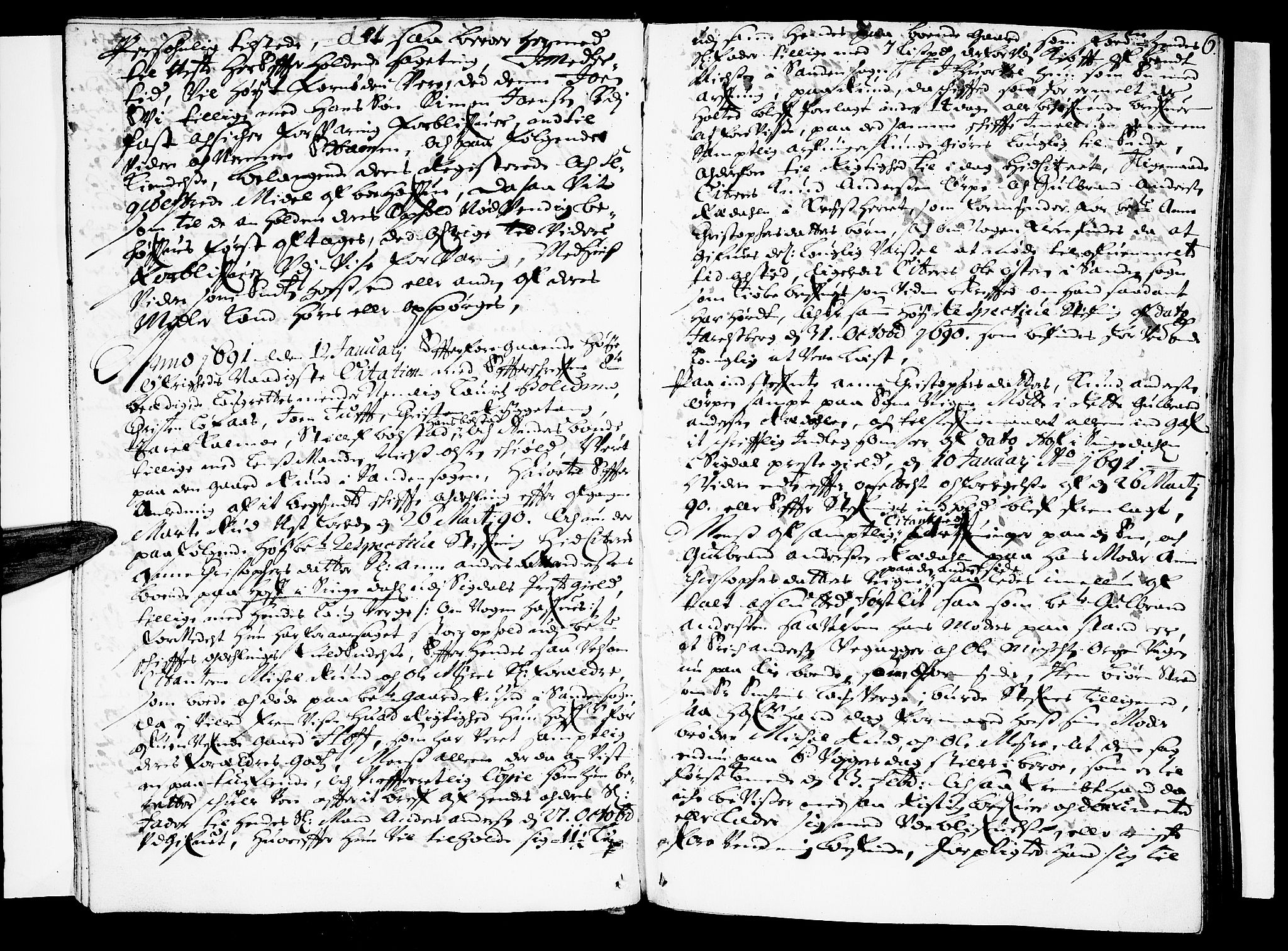 Nordre Jarlsberg sorenskriveri, SAKO/A-80/F/Fa/Faa/L0006: Tingbok, 1691-1692, s. 6