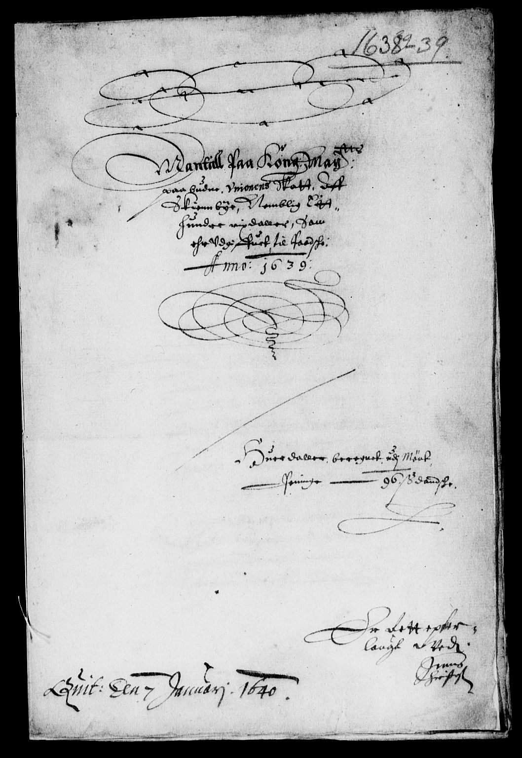 Rentekammeret inntil 1814, Reviderte regnskaper, Lensregnskaper, AV/RA-EA-5023/R/Rb/Rbp/L0022: Bratsberg len, 1638-1640