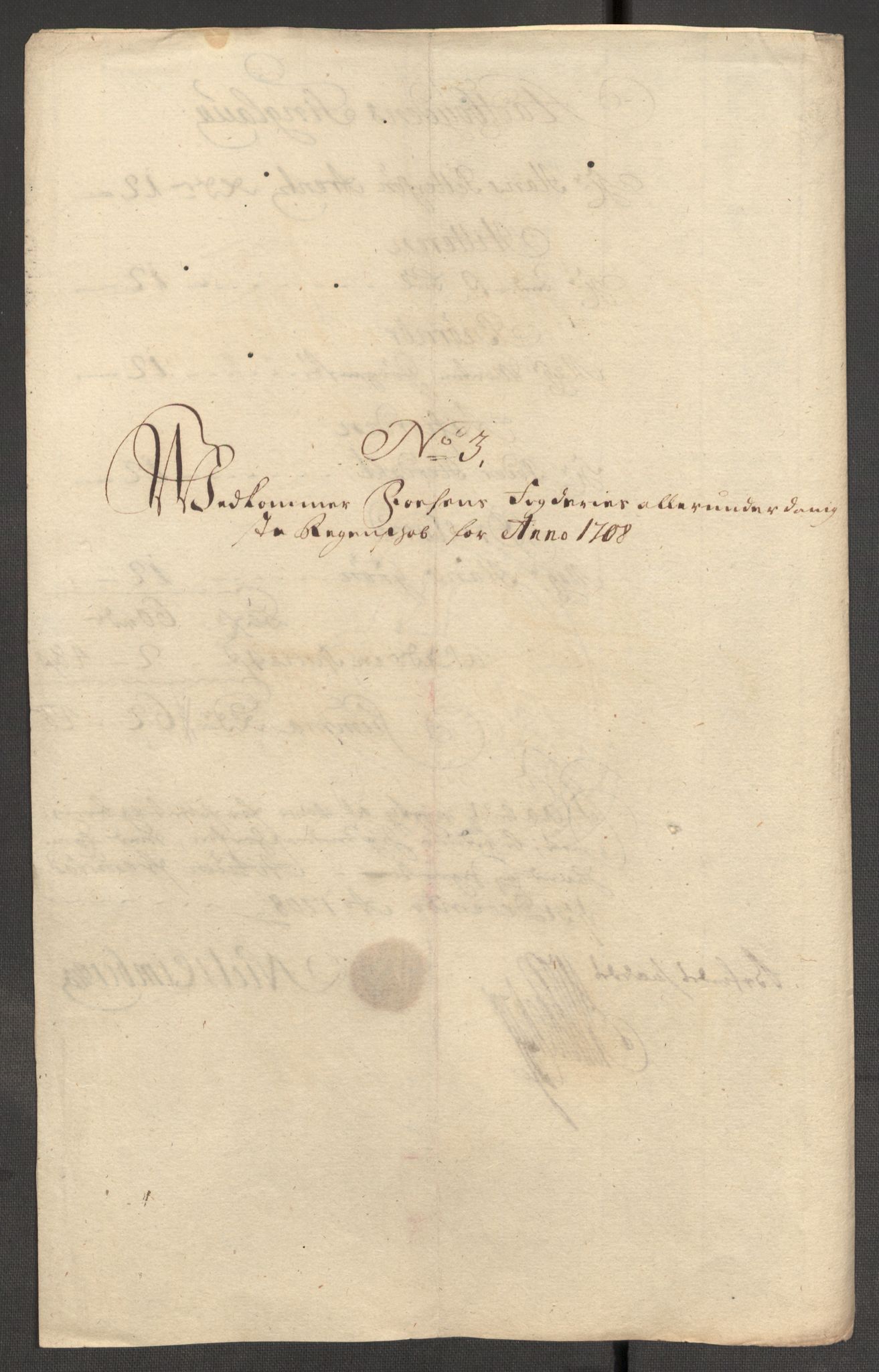 Rentekammeret inntil 1814, Reviderte regnskaper, Fogderegnskap, RA/EA-4092/R57/L3858: Fogderegnskap Fosen, 1708-1709, s. 96