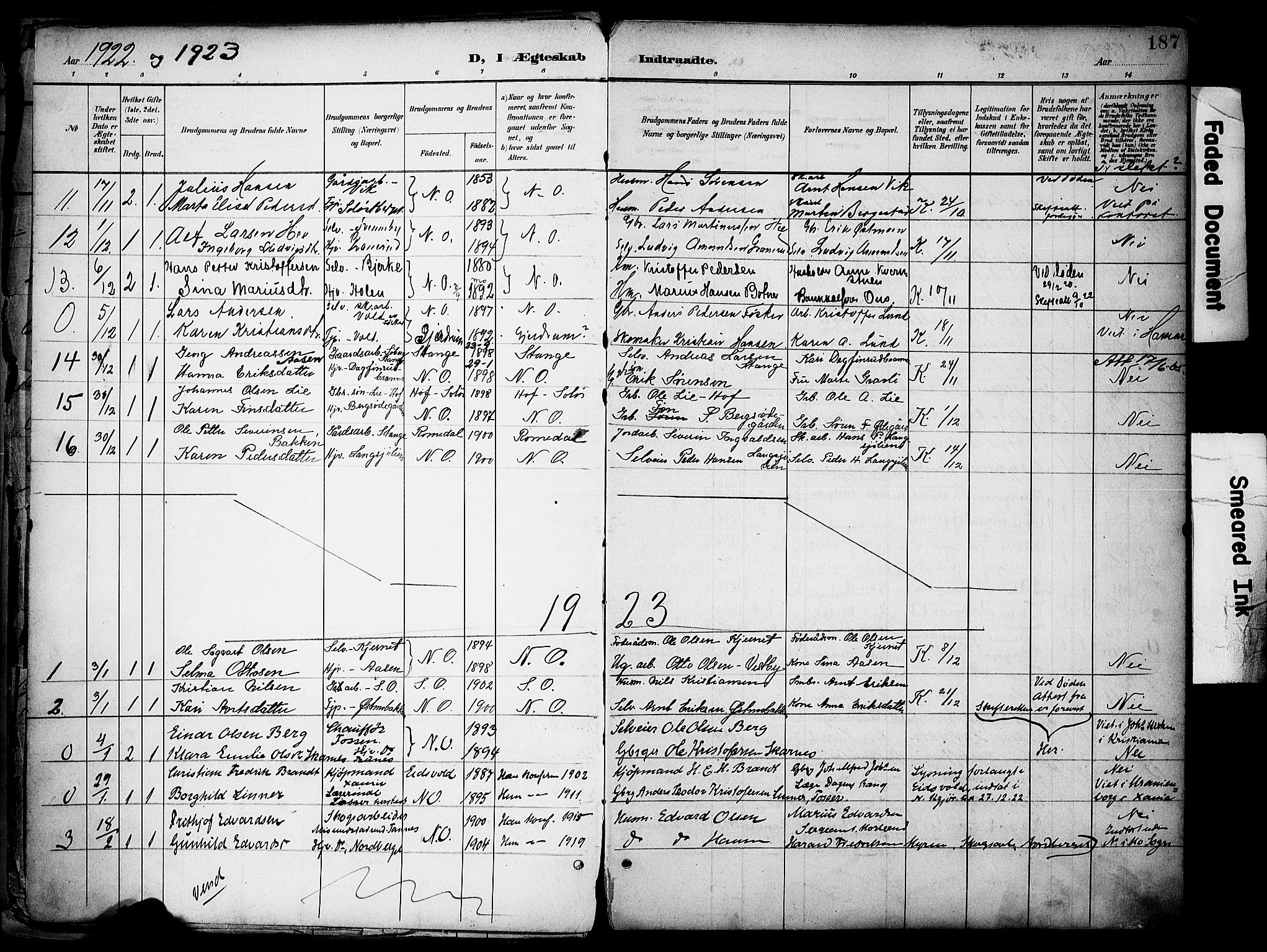 Nord-Odal prestekontor, AV/SAH-PREST-032/H/Ha/Haa/L0007: Ministerialbok nr. 7, 1902-1926, s. 187