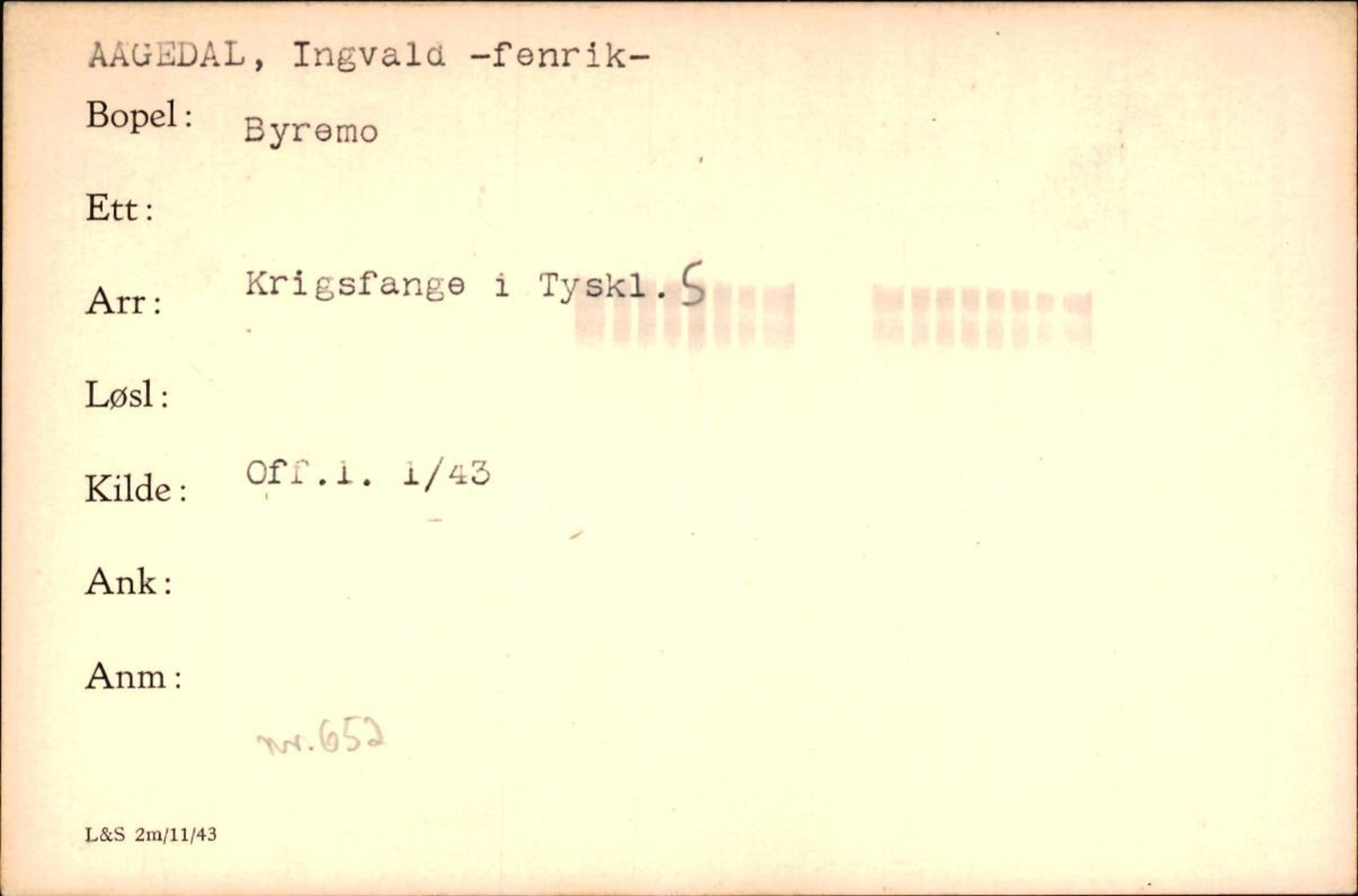 Forsvaret, Forsvarets krigshistoriske avdeling, RA/RAFA-2017/Y/Yf/L0200: II-C-11-2102  -  Norske krigsfanger i Tyskland, 1940-1945, s. 4