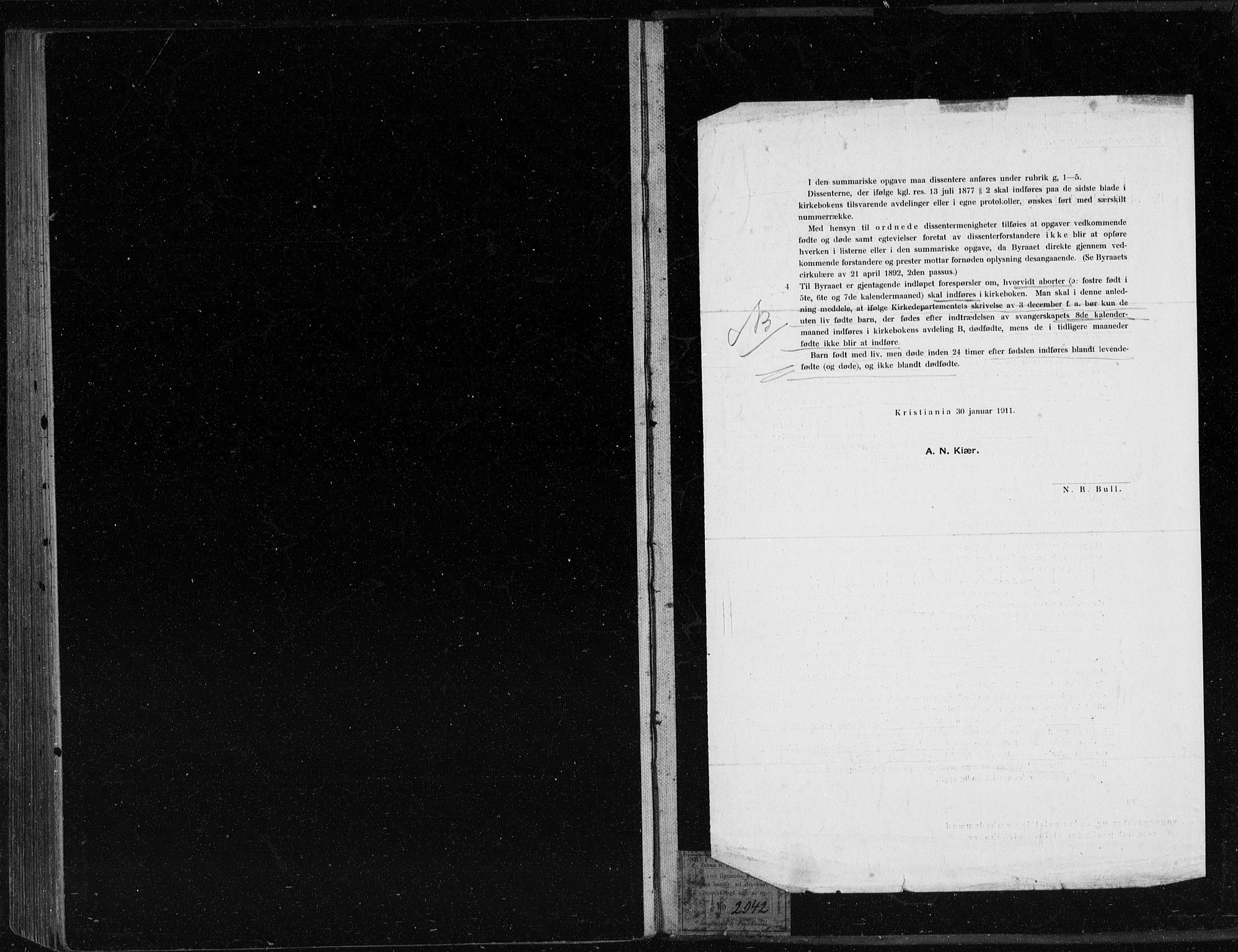 Nykirken Sokneprestembete, SAB/A-77101/H/Haa/L0035: Ministerialbok nr. D 5, 1905-1913