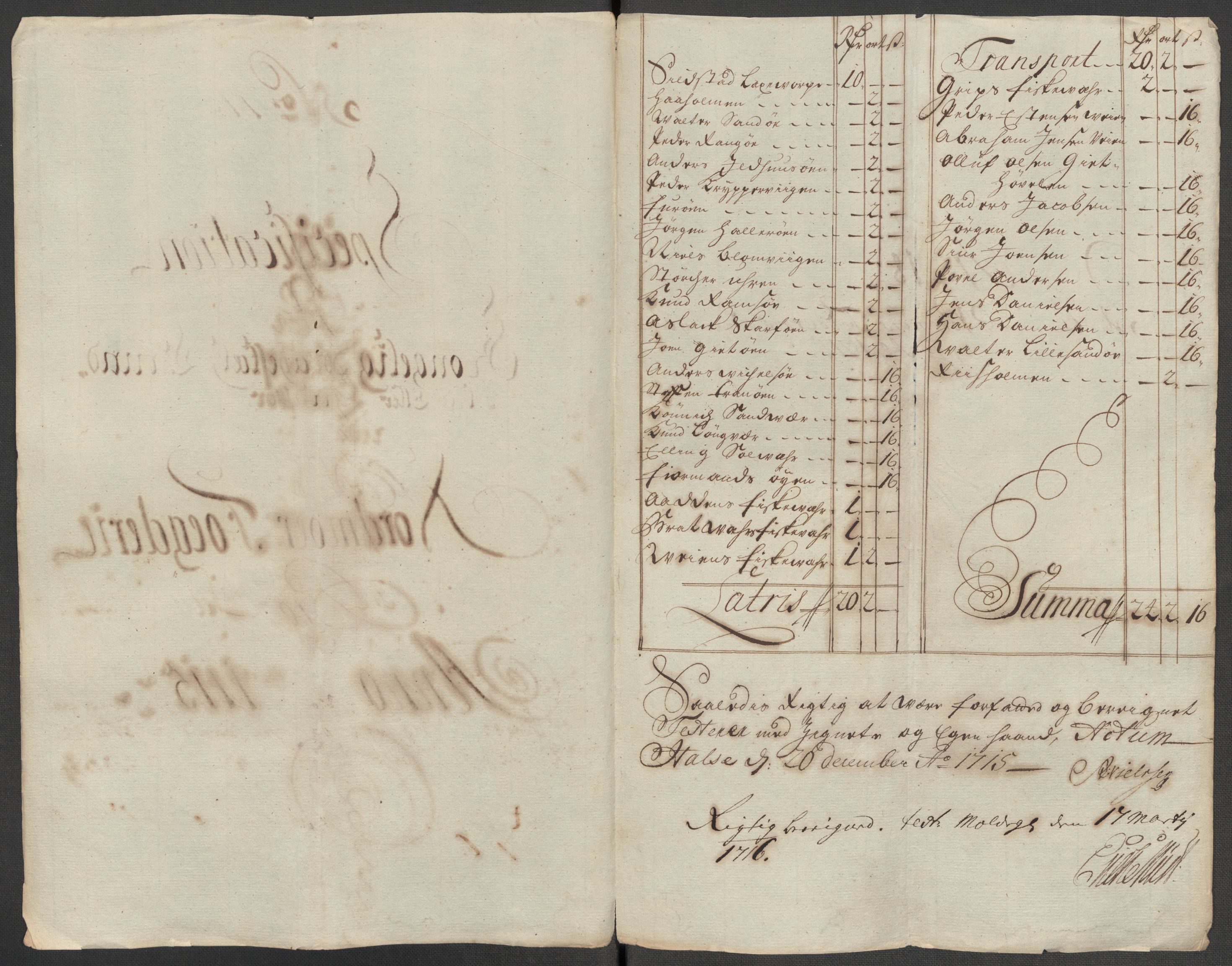 Rentekammeret inntil 1814, Reviderte regnskaper, Fogderegnskap, RA/EA-4092/R56/L3748: Fogderegnskap Nordmøre, 1714-1715, s. 474