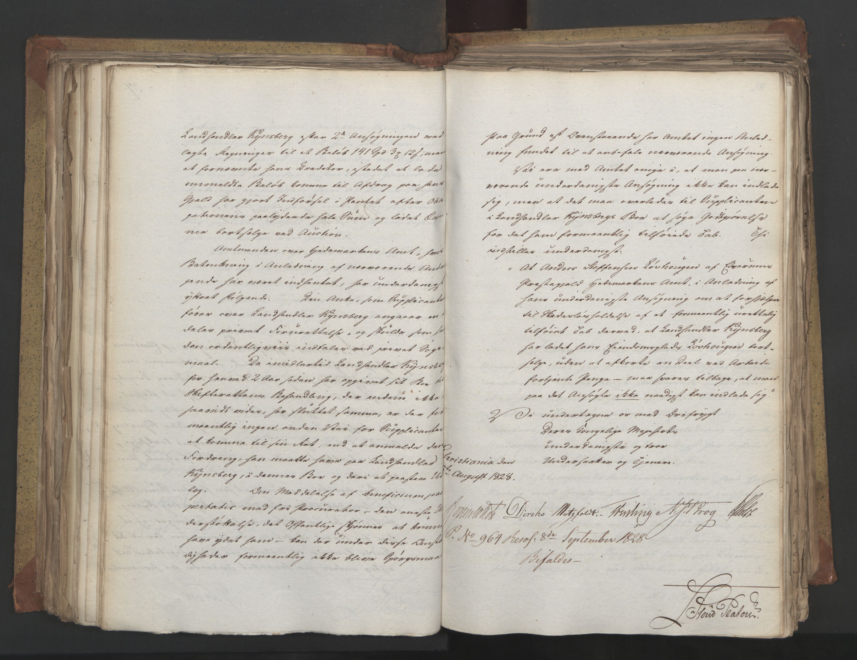 Statsrådsavdelingen i Stockholm, AV/RA-S-1003/D/Da/L0055: Regjeringsinnstillinger nr. 231-435, 1828, s. 266