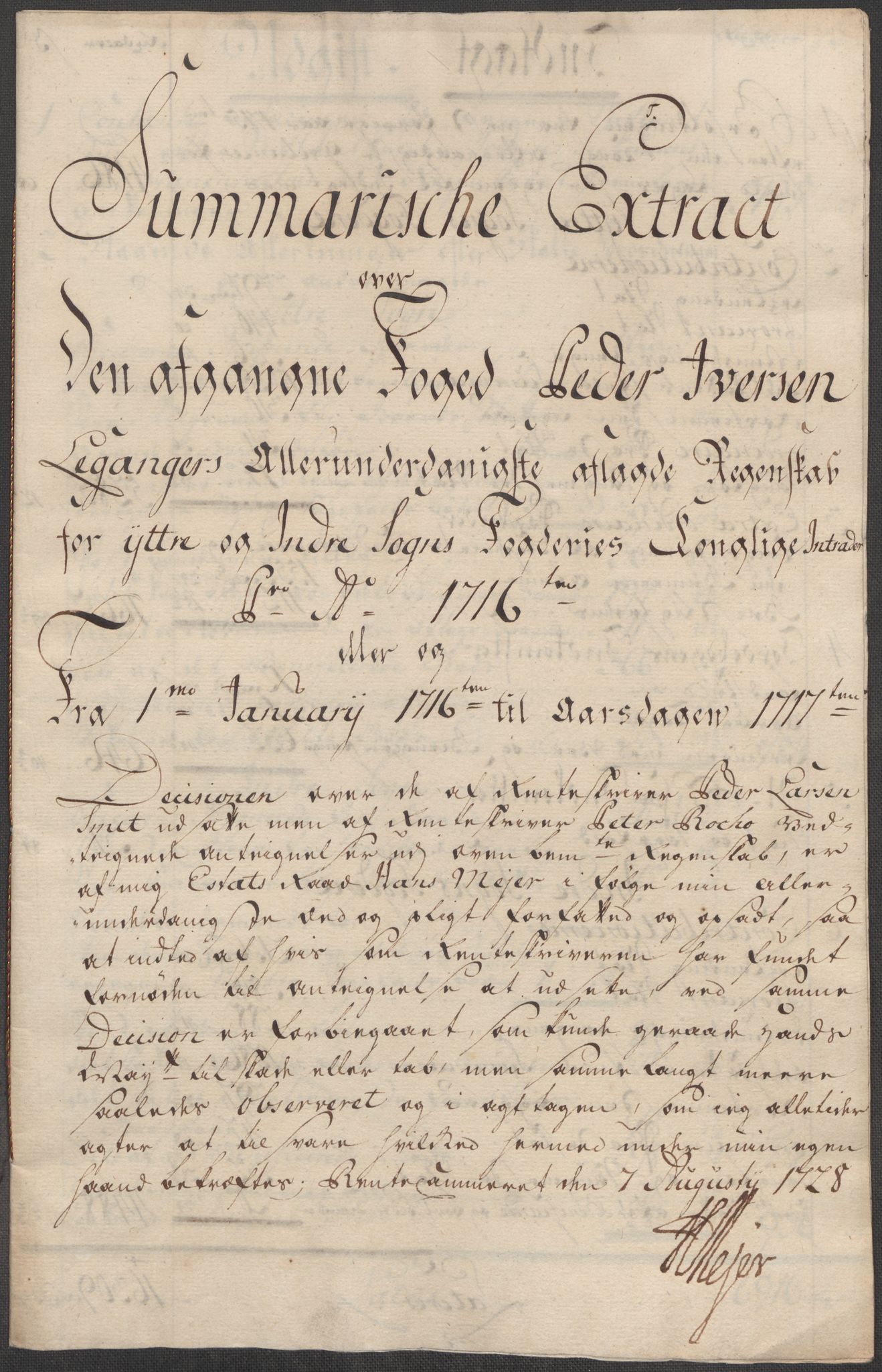 Rentekammeret inntil 1814, Reviderte regnskaper, Fogderegnskap, AV/RA-EA-4092/R52/L3320: Fogderegnskap Sogn, 1715-1716, s. 373