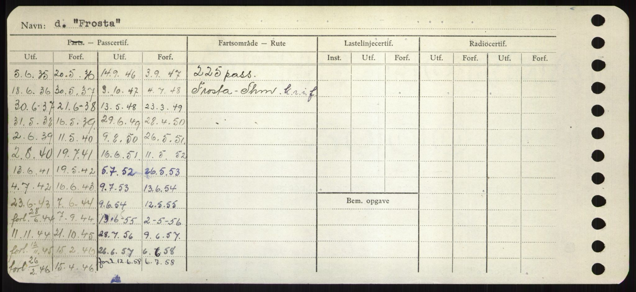 Sjøfartsdirektoratet med forløpere, Skipsmålingen, RA/S-1627/H/Hd/L0011: Fartøy, Fla-Får, s. 526