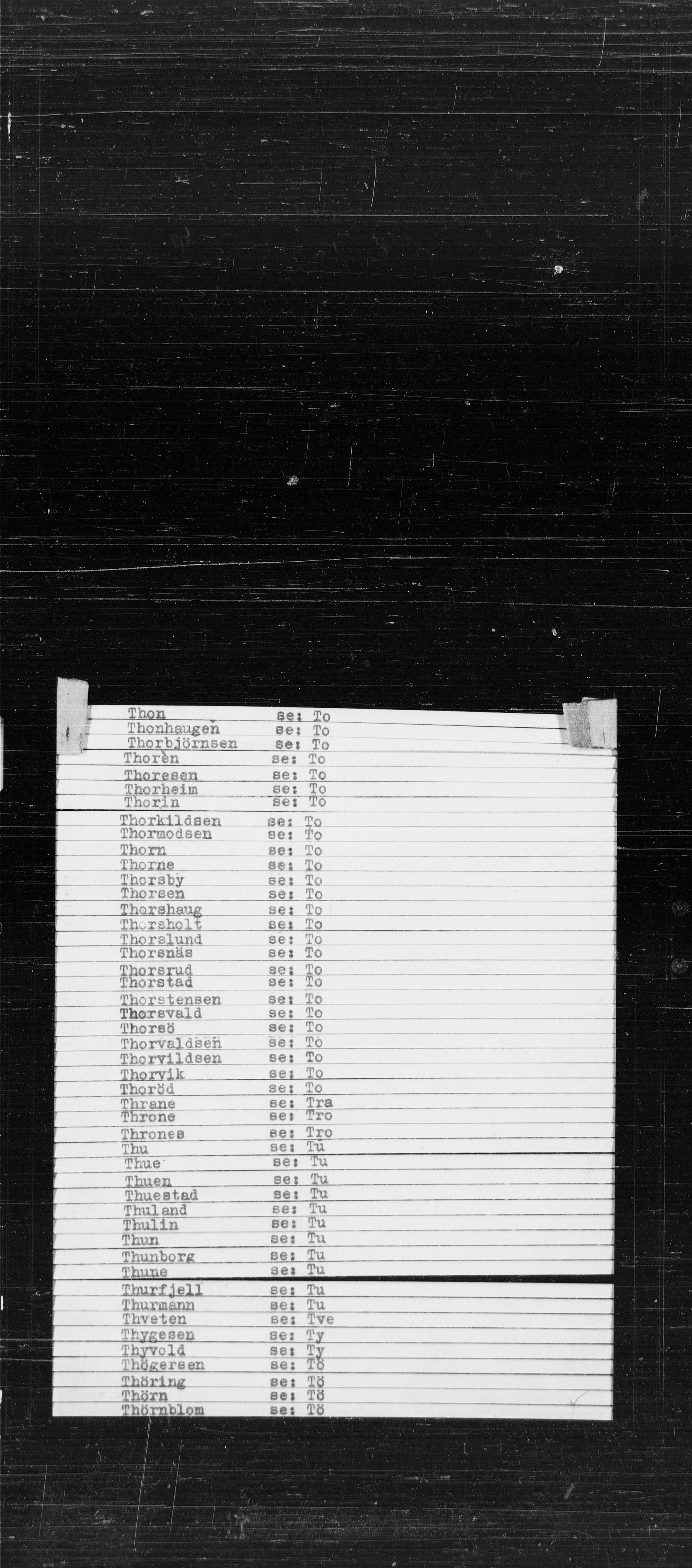 Den Kgl. Norske Legasjons Flyktningskontor, RA/S-6753/V/Va/L0022: Kjesäterkartoteket.  Alfabetisk register, A-Å., 1940-1945, s. 870