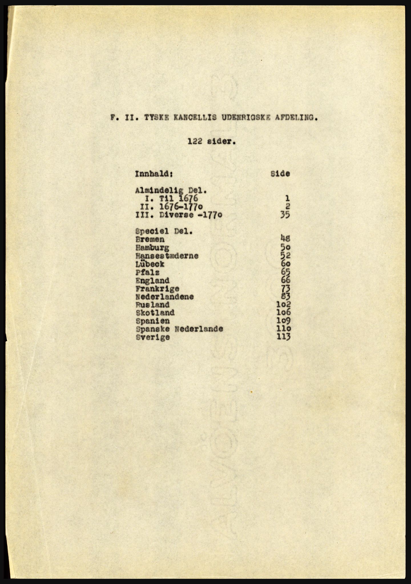 Riksarkivet, Seksjon for eldre arkiv og spesialsamlinger, AV/RA-EA-6797/H/Ha, 1953