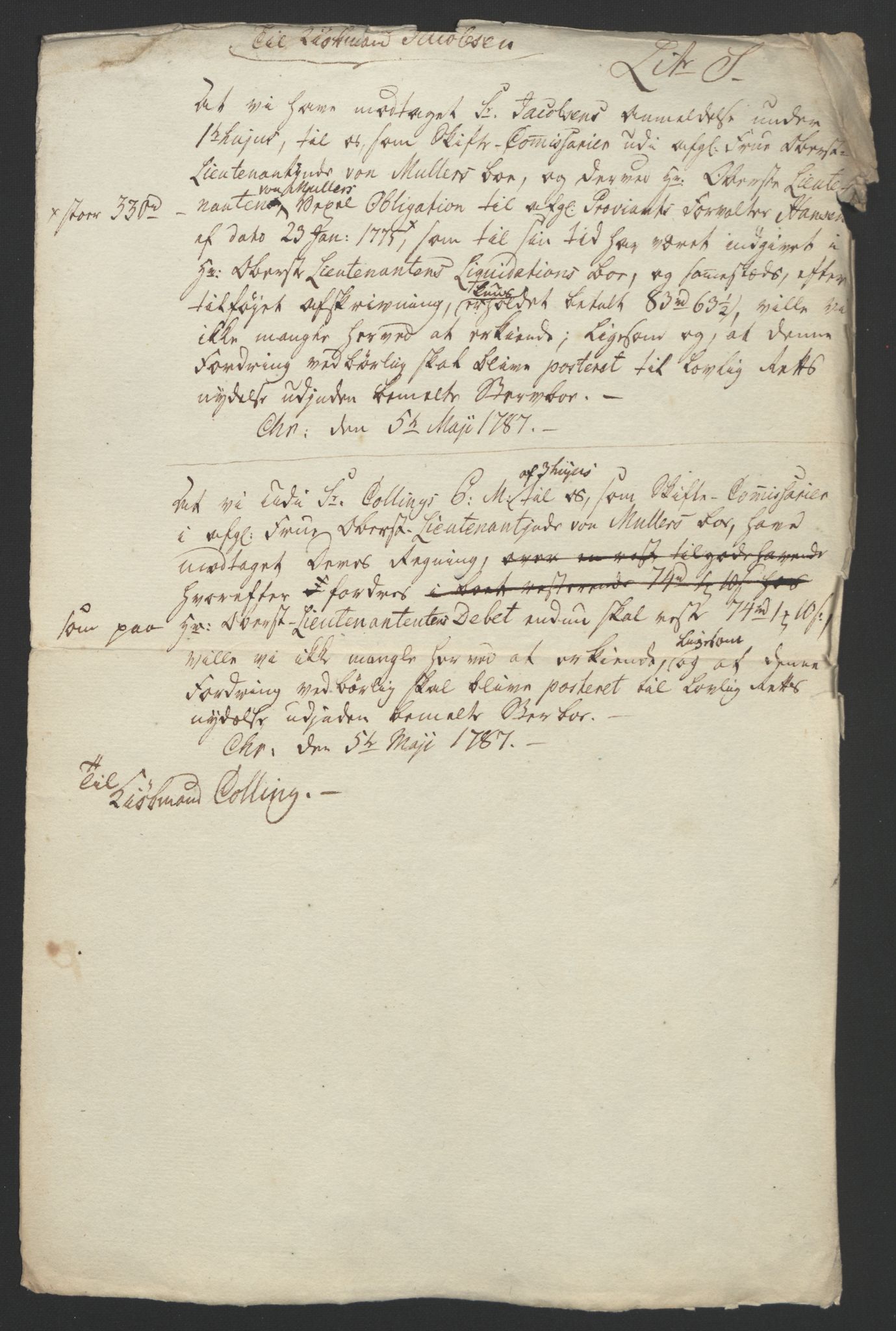 Forsvaret, Generalauditøren, AV/RA-RAFA-1772/F/Fj/Fja/L0022: --, 1733-1821, s. 811