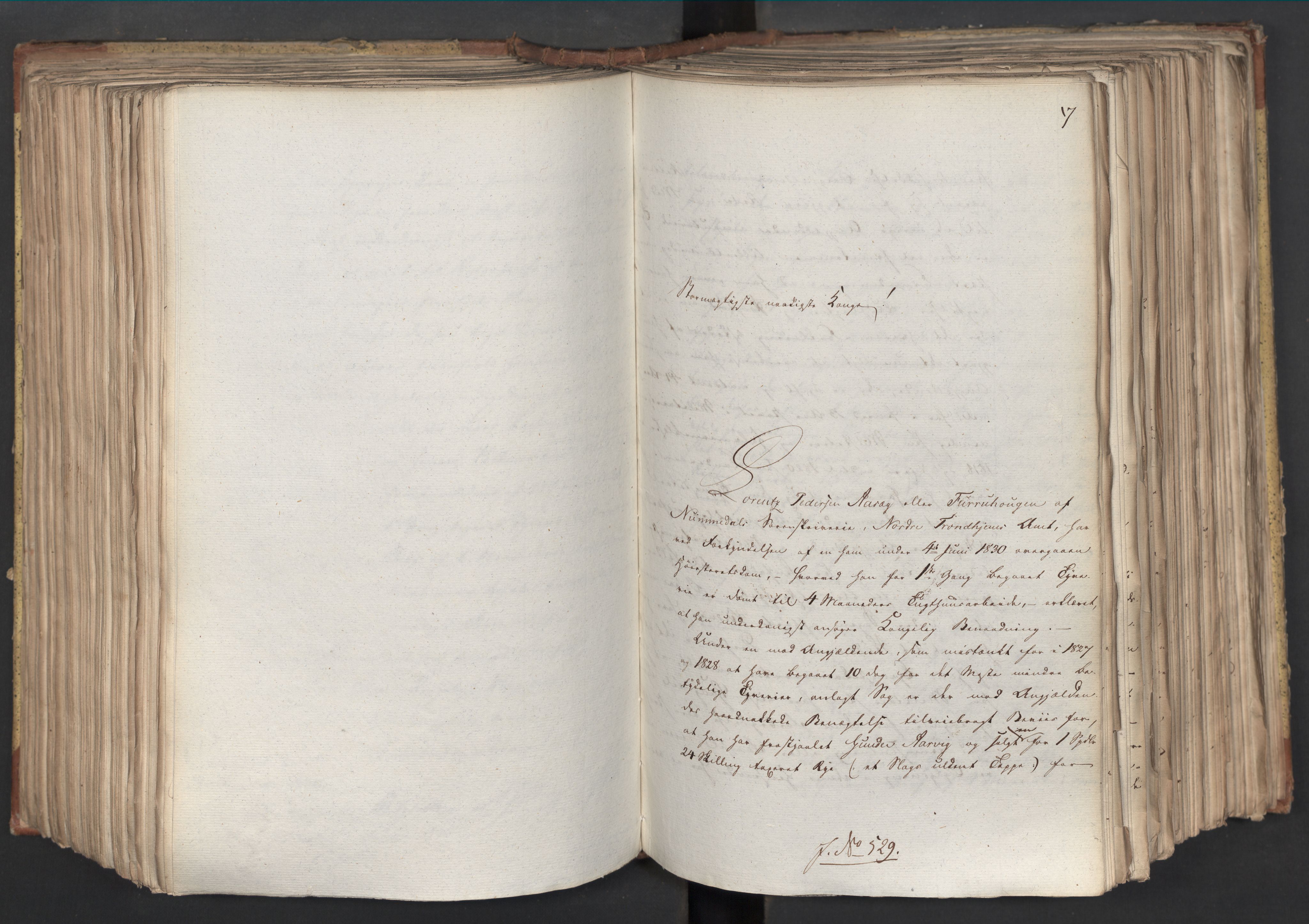 Statsrådsavdelingen i Stockholm, AV/RA-S-1003/D/Da/L0067: Regjeringsinnstillinger nr. 450-659, 1830, s. 334