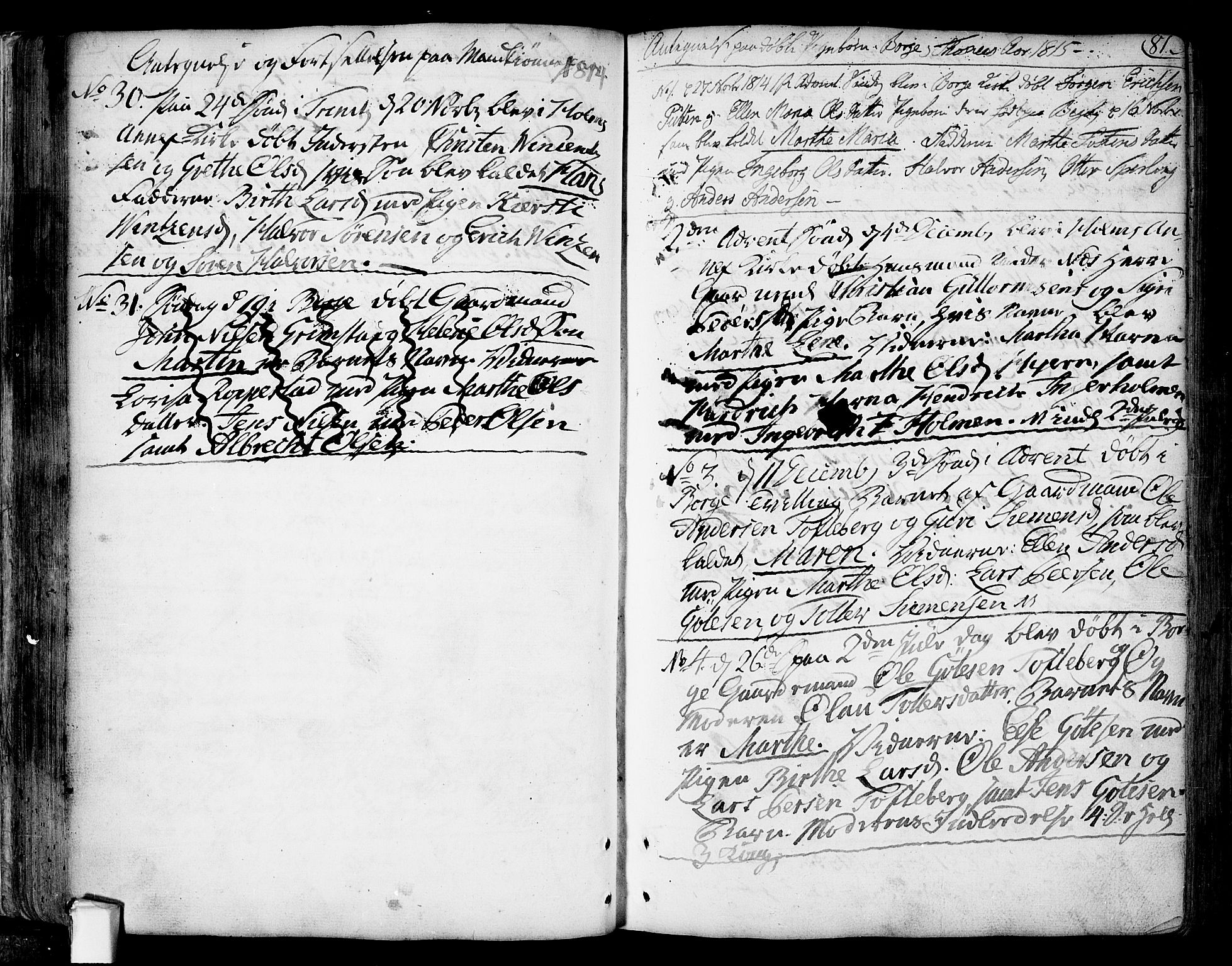 Borge prestekontor Kirkebøker, SAO/A-10903/F/Fa/L0002: Ministerialbok nr. I 2, 1791-1817, s. 81